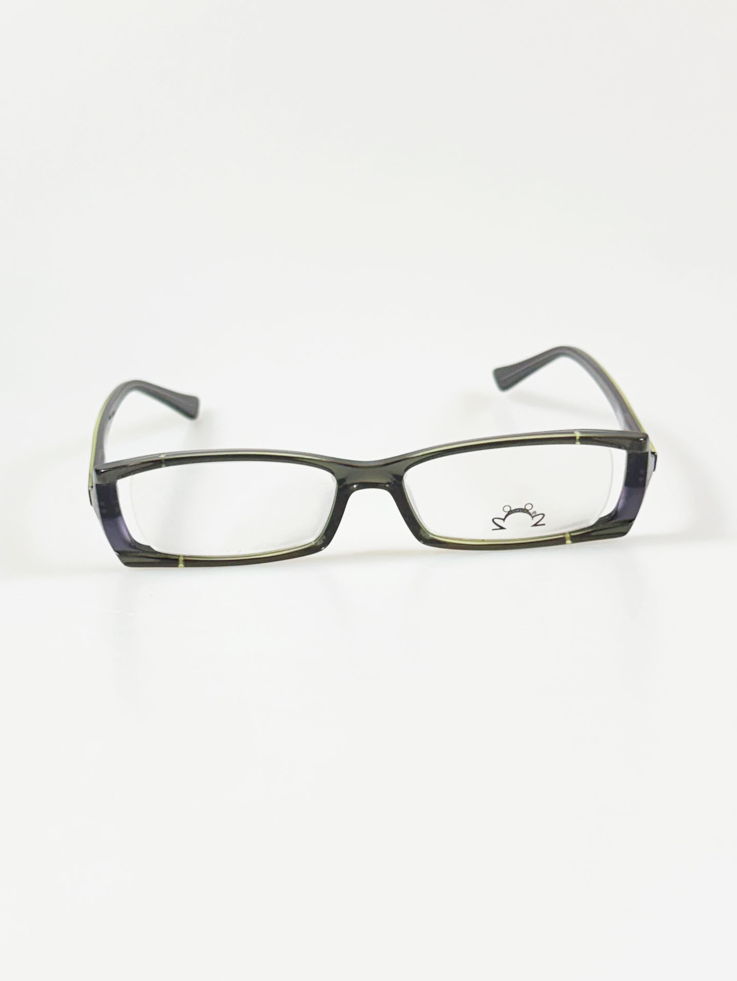 Eye'DC Smoky Square Horn-Rim Glasses