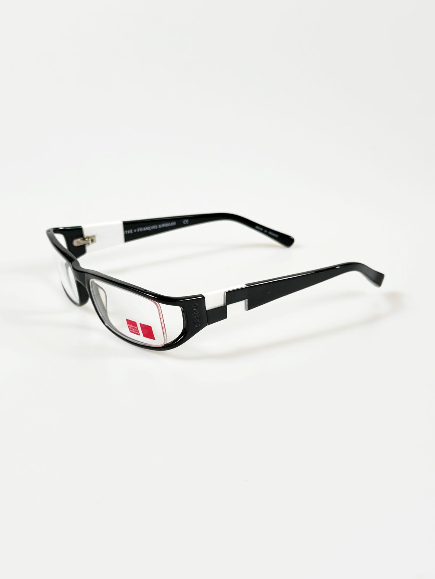 MARITHÉ + FRANÇOIS GIRBAUD Black Square Horn-Rim Glasses