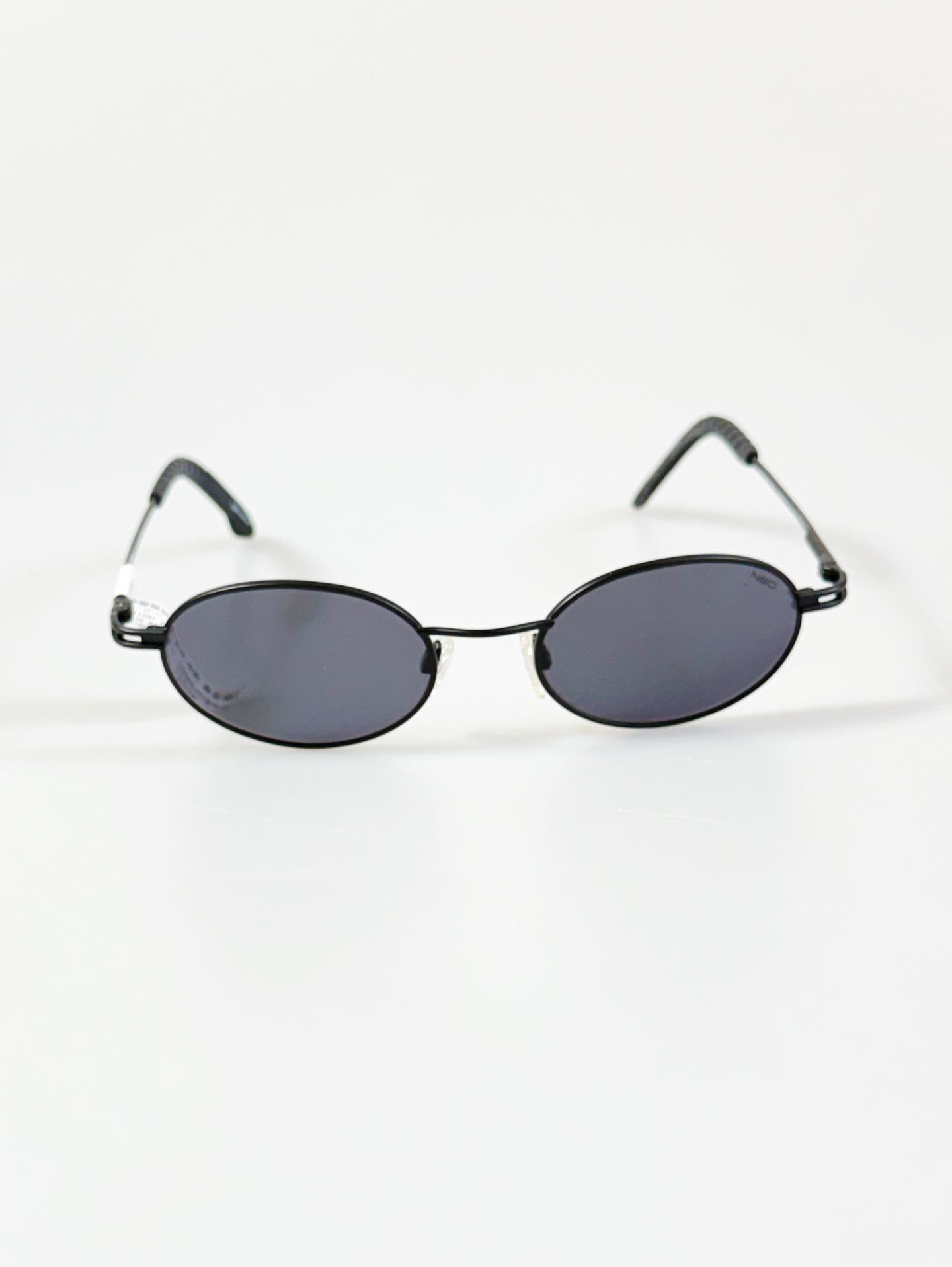 HOLIDAY by NEOSTYLE Black Slim Oval Metal Frame Sunglasses