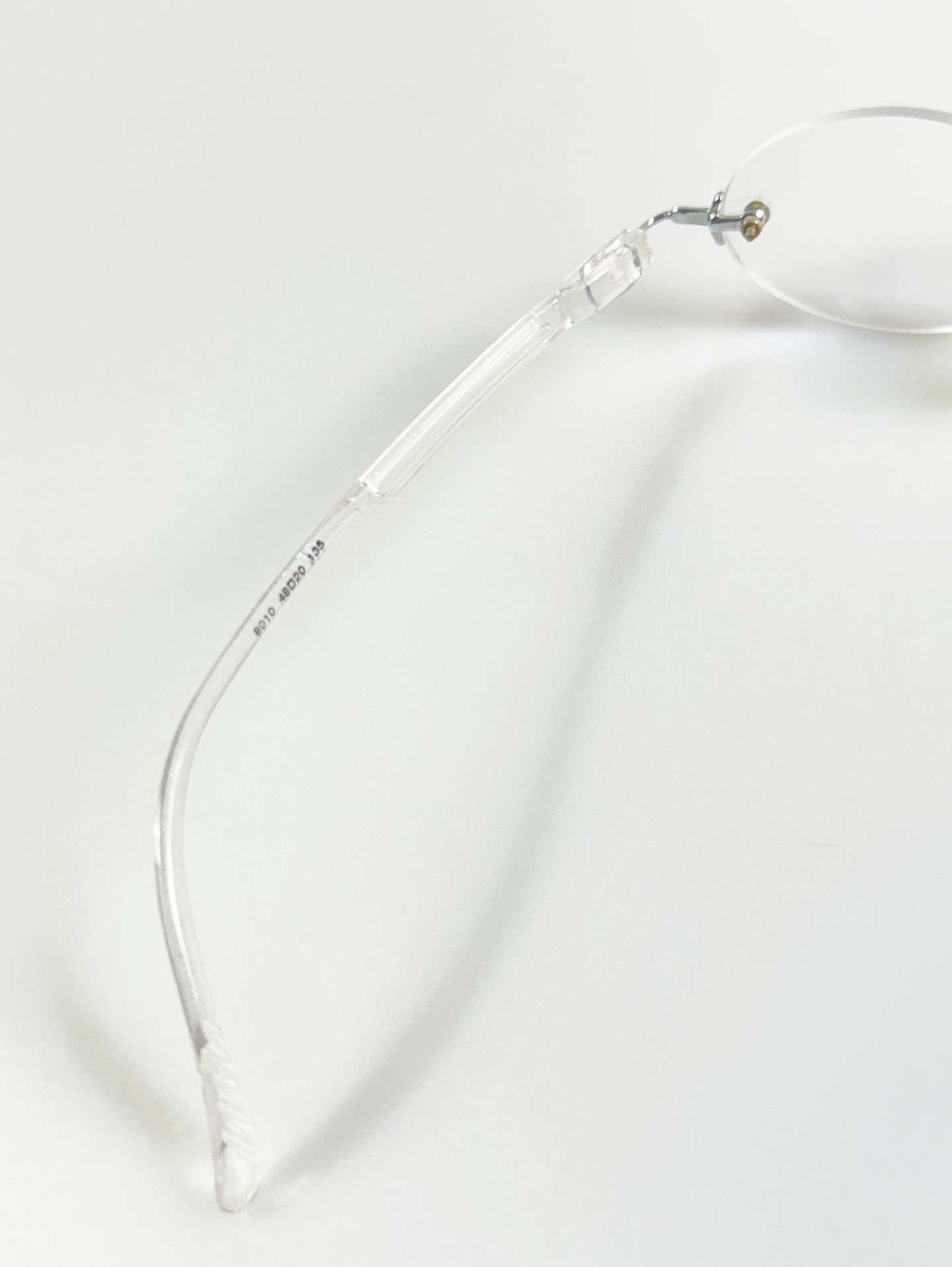 OAK Clear Rimless Oval Frame Glasses