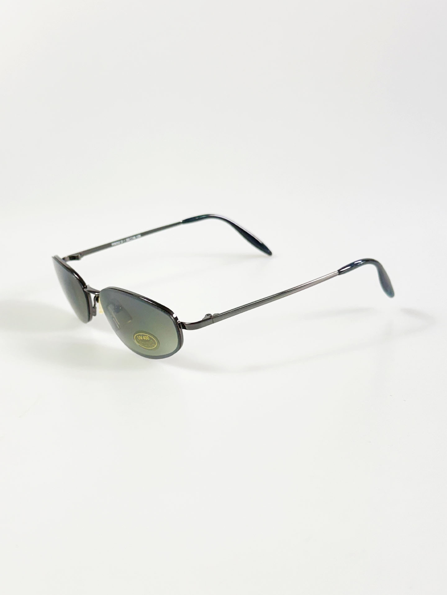 IXRON Rimless Oval Metal Tint Sunglasses