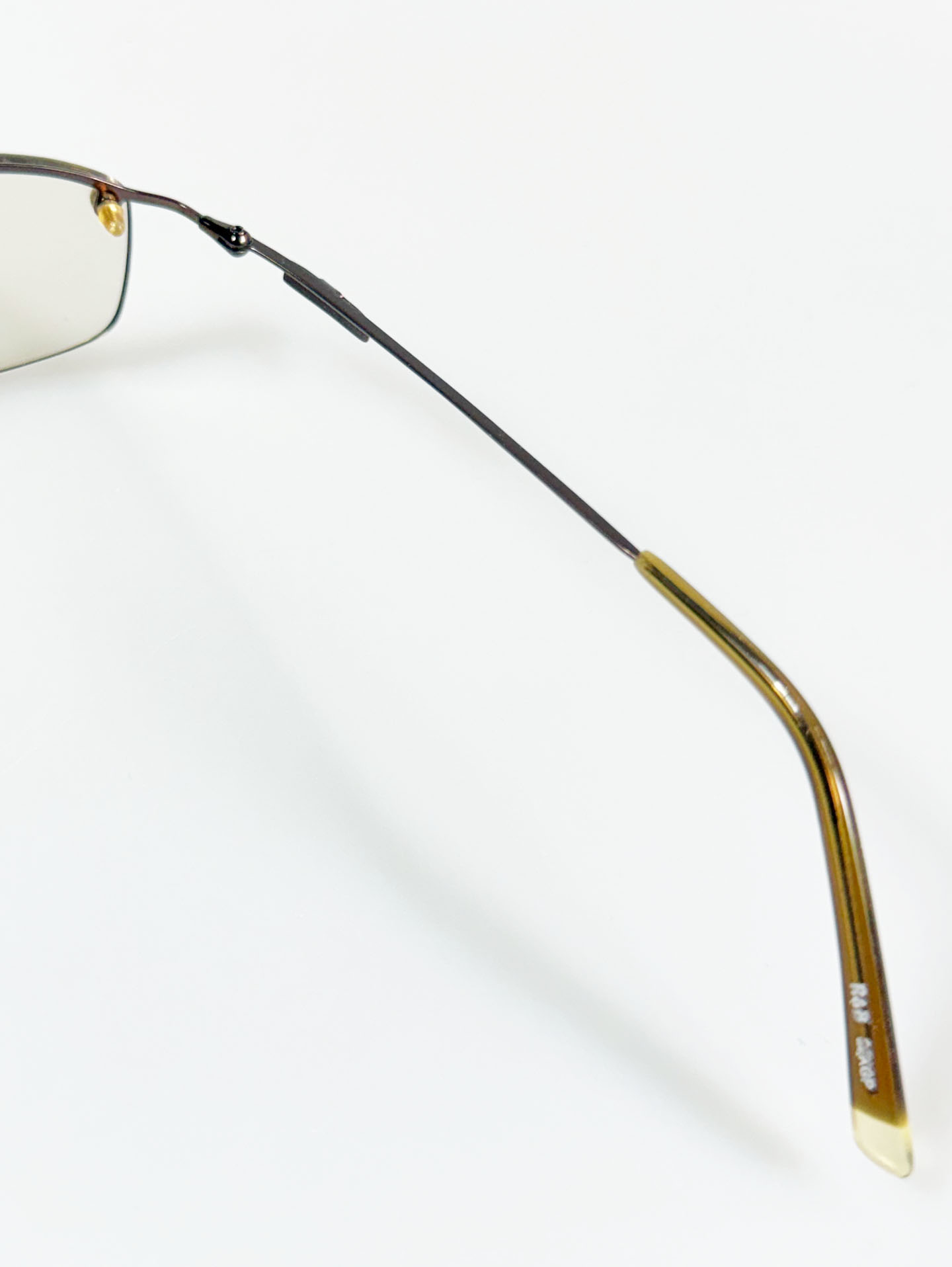 R&B Eyewear Rimless Square Metal Frame Glasses