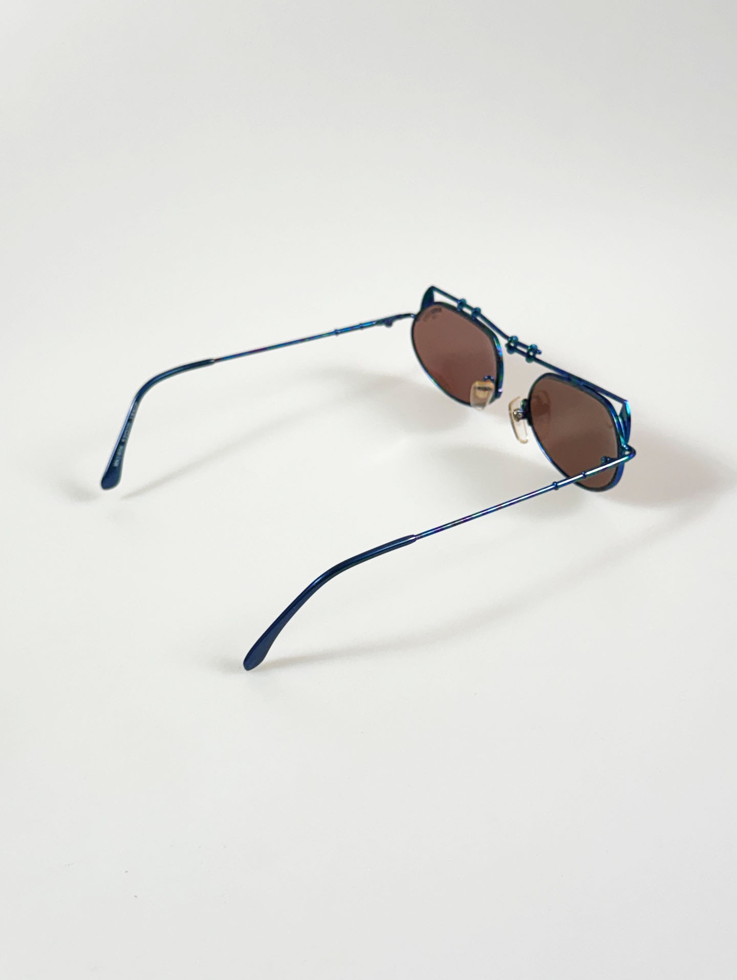 90's MICHIKO LONDON Iridescent Double Bridge Sunglasses / 3 Colors