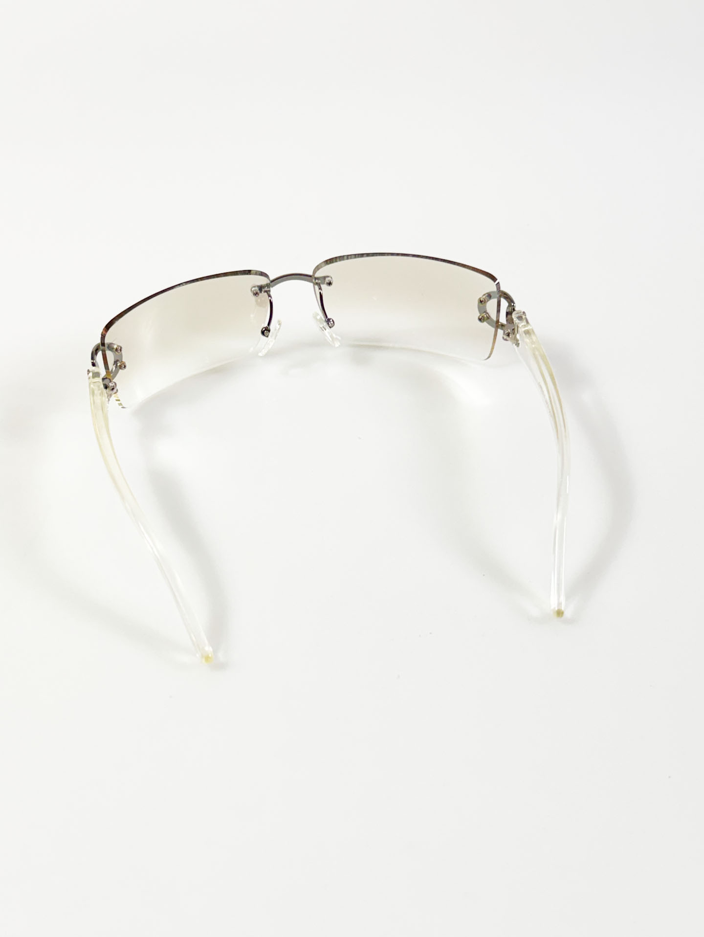 CAPRIO Rimless Square Metal Tint Sunglasses