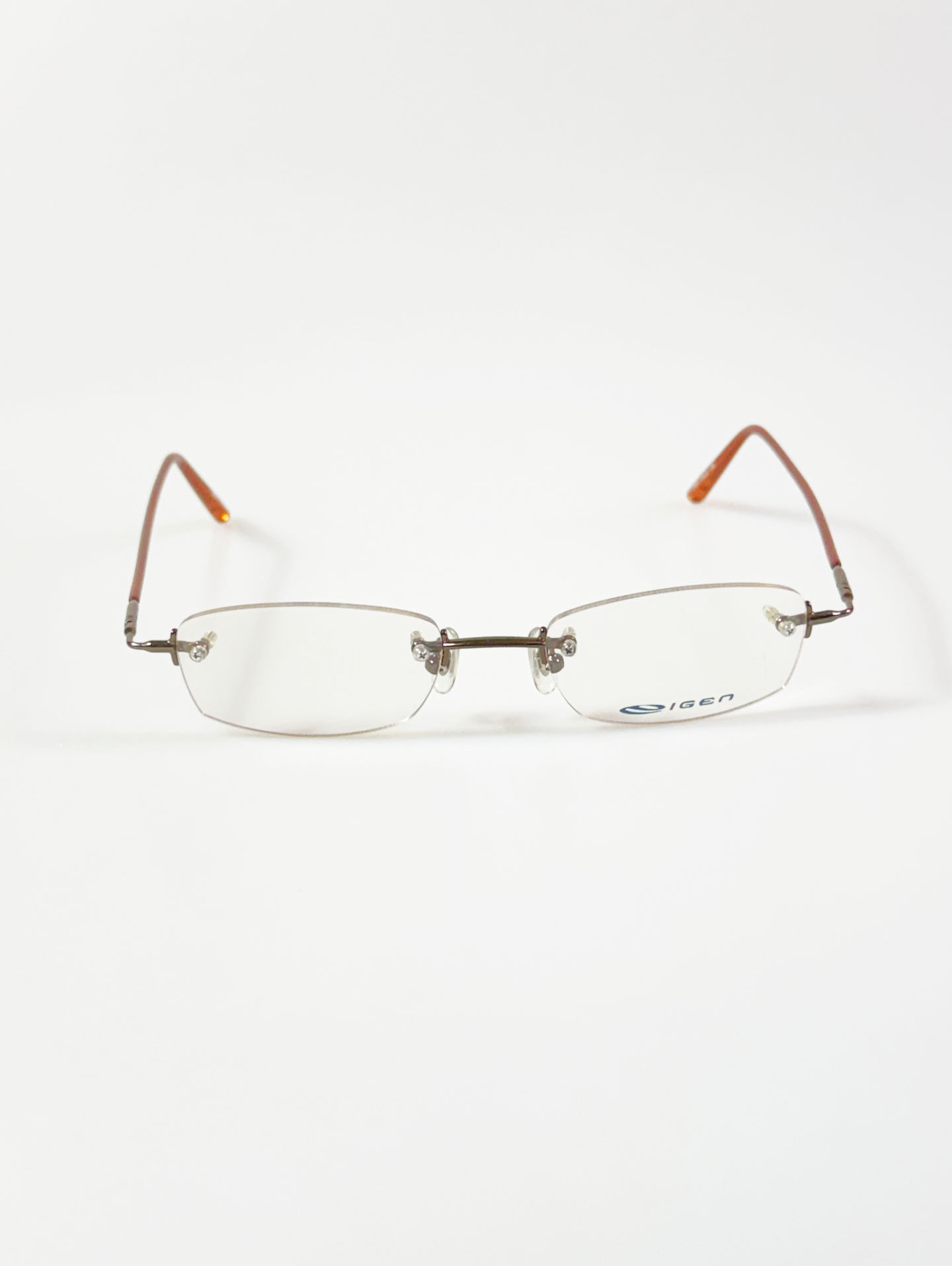 EIGEN Rimless Square Metal Frame Glasses