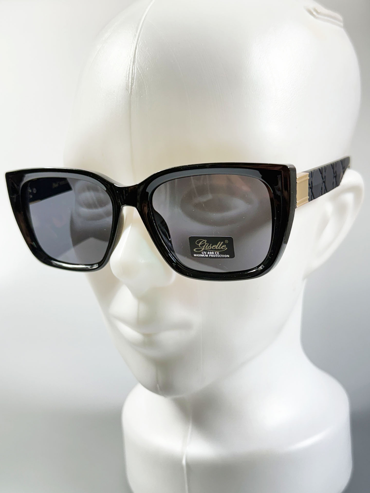 GISELLE Black Oversized Square Frame Sunglasses