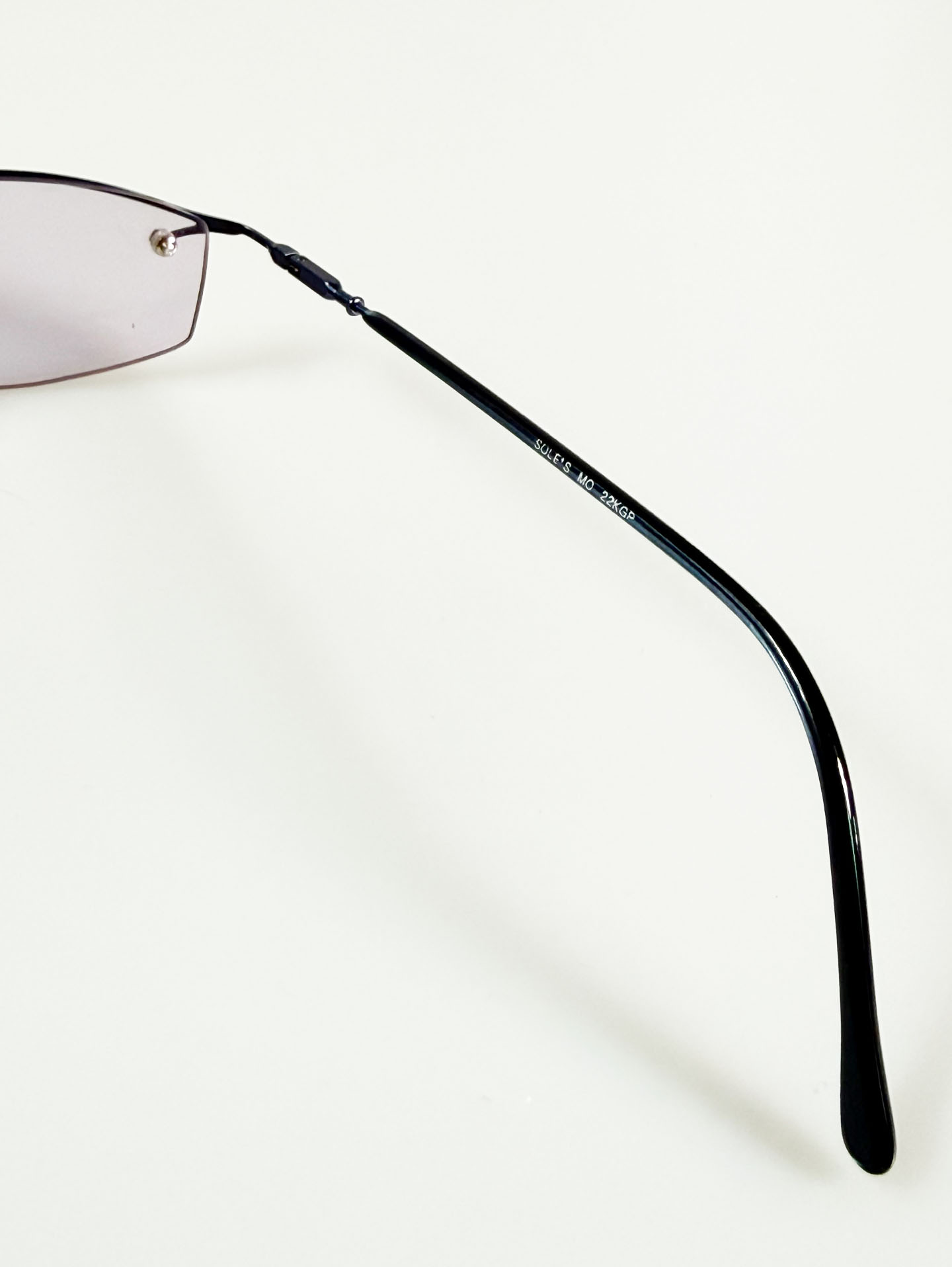 JEEP Deep Blue Semi-Rimless Square Metal Glasses