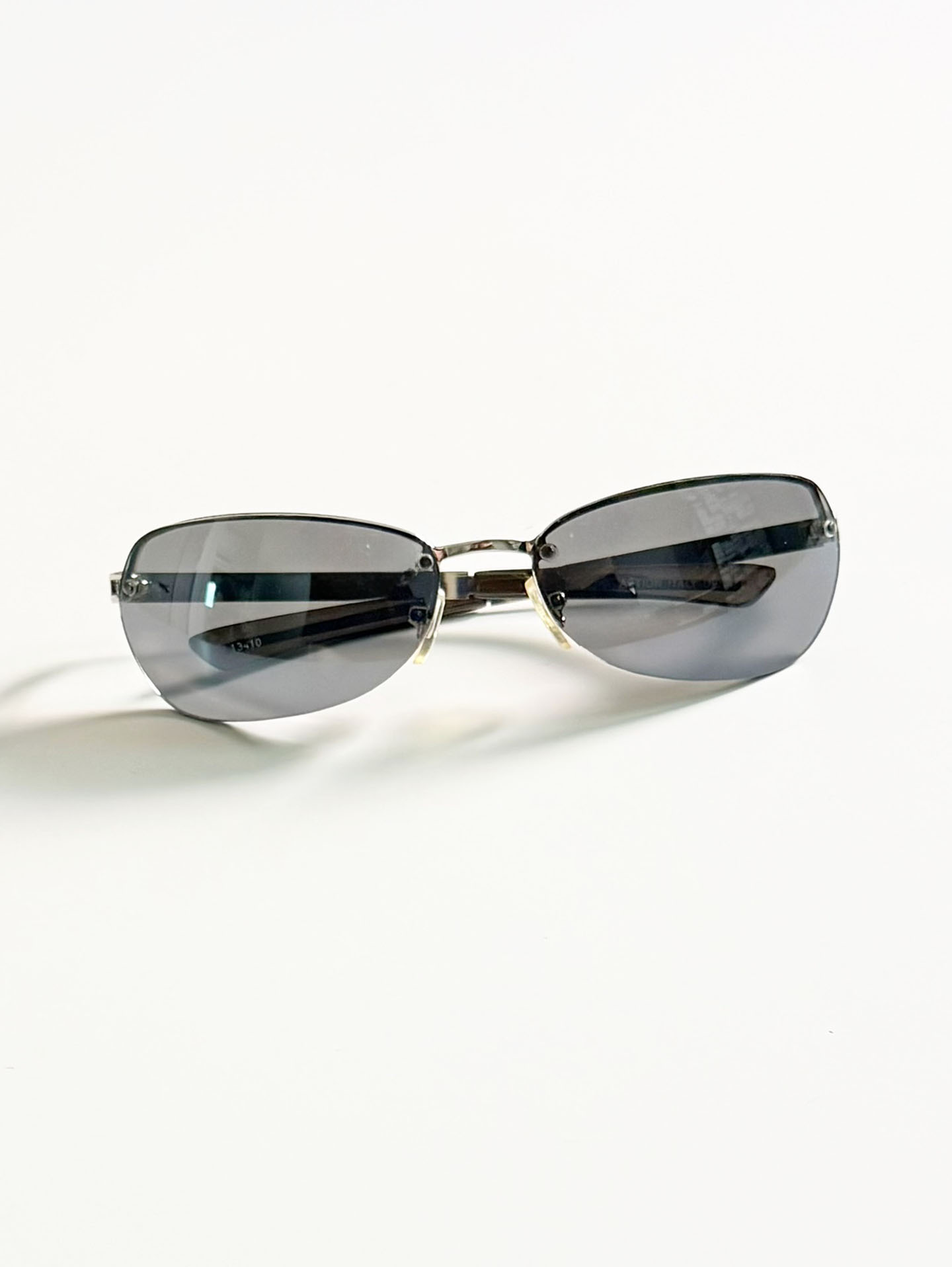 90's ACTION Rimless Square Metal Sunglasses