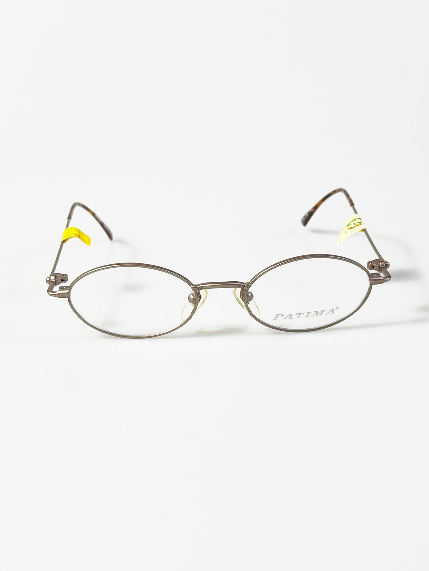 90's PATIMA Slim Oval Metal Frame Glasses