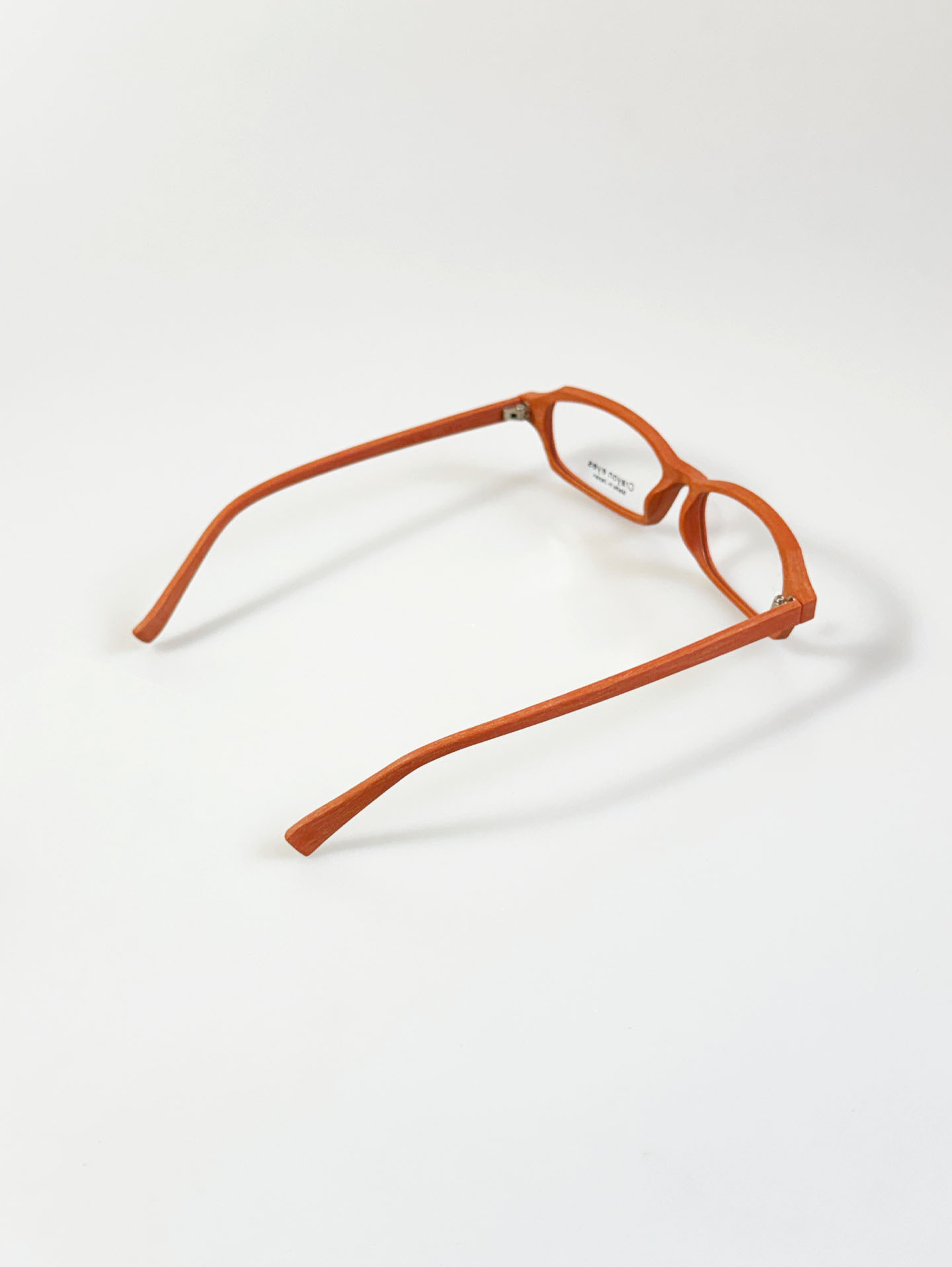 CRAYON EYES Wood Slim Square Frame Glasses (made in Japan)
