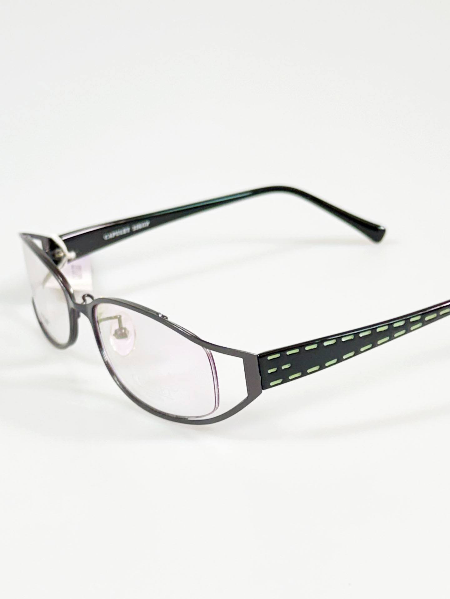 CAPULET Dark Gray Soft Square Metal Glasses