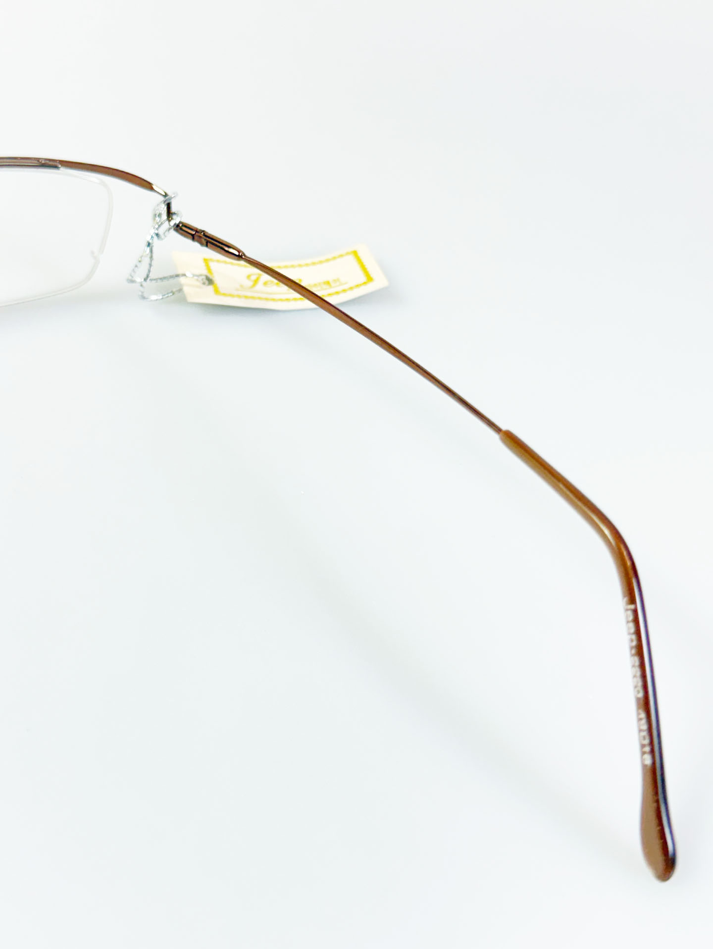 Jeep Bronze Square Half-Rim Metal Glasses