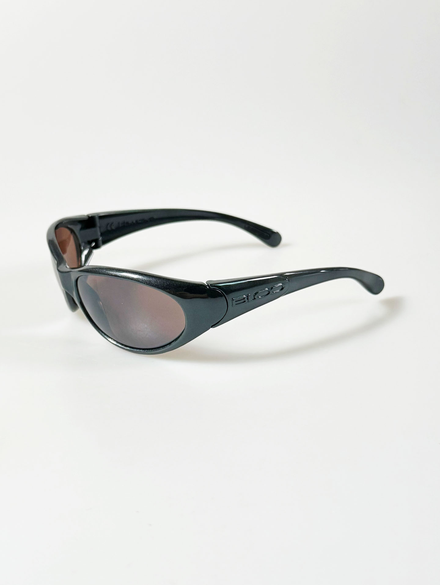 BLOC Charcoal Wraparound Oval Tint Sunglasses