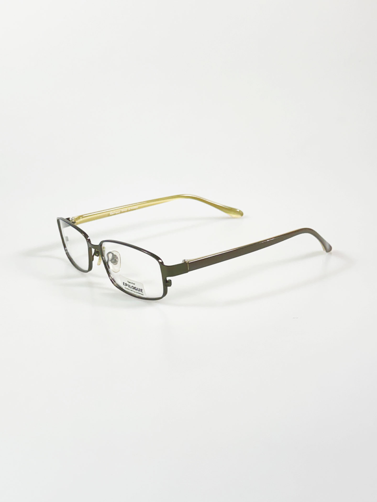 EPILOGUE Slim Metal Square Frame Glasses