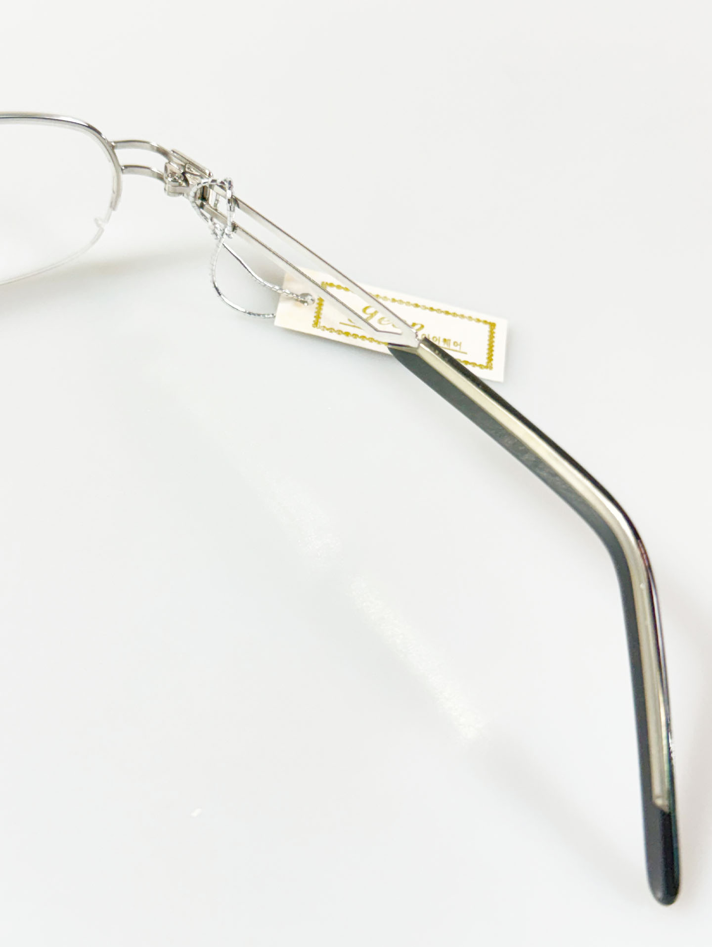 JEEP Silver Half-Rim Oval Metal Frame Glasses