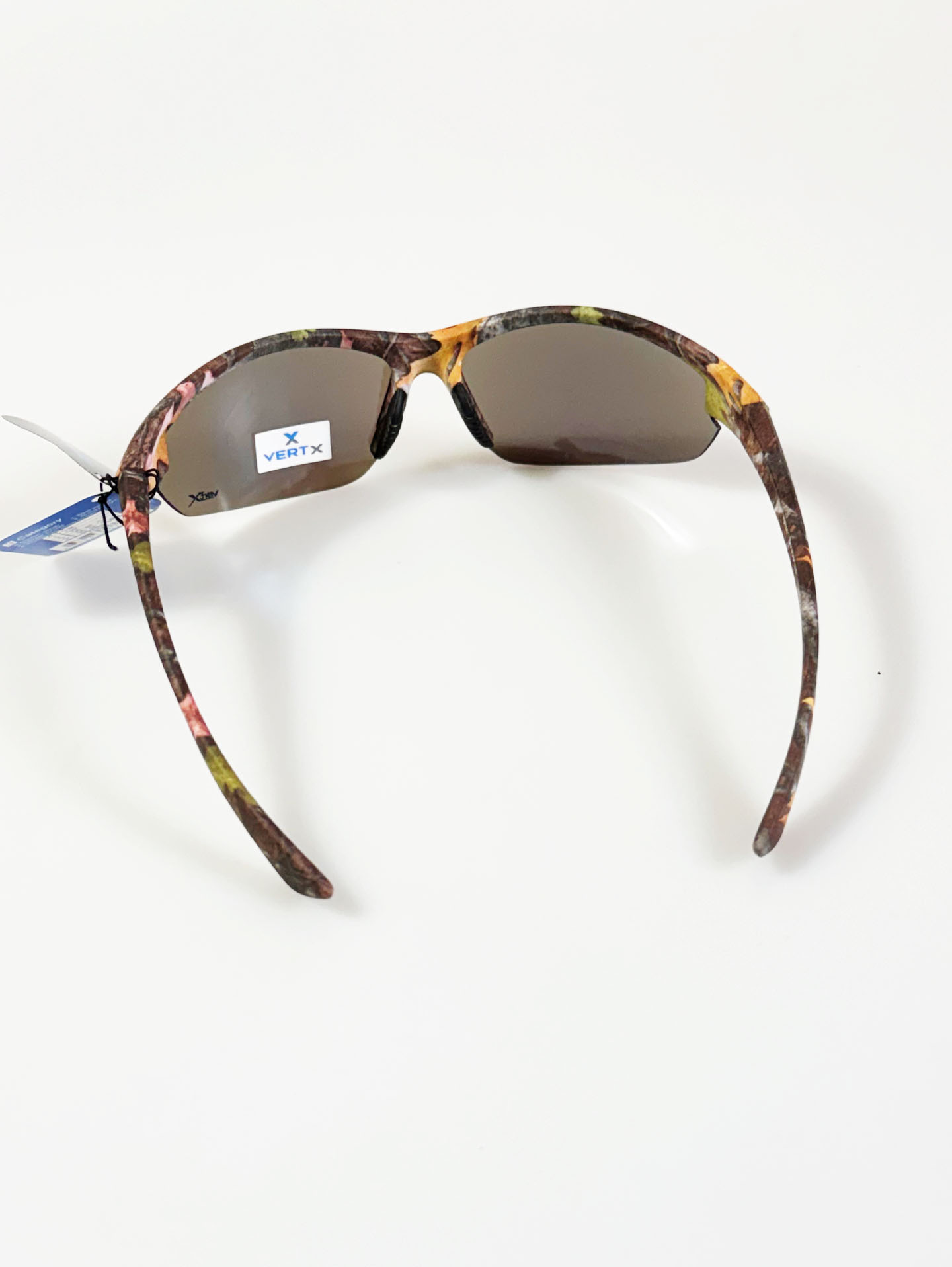 VERTX Realtree Pattern Wraparound Half-Rim Mirrored Sunglasses