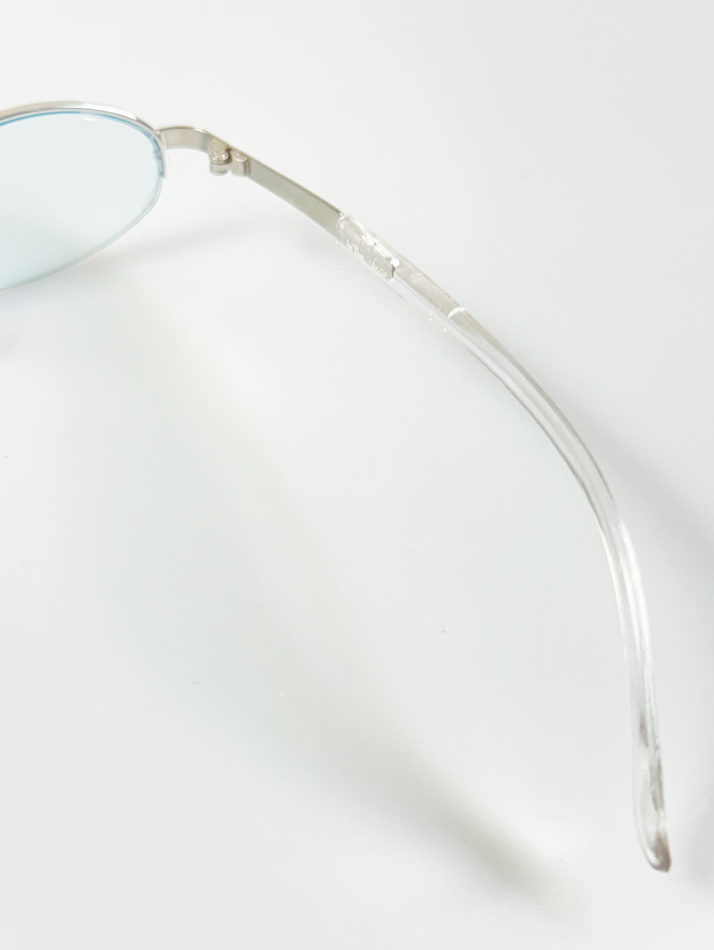 InToo Silver Semi-Rimless Oval Metal Glasses