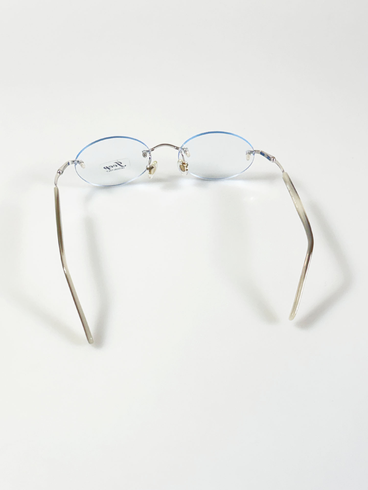 JEEP Rimless Oval Silver Metal Glasses