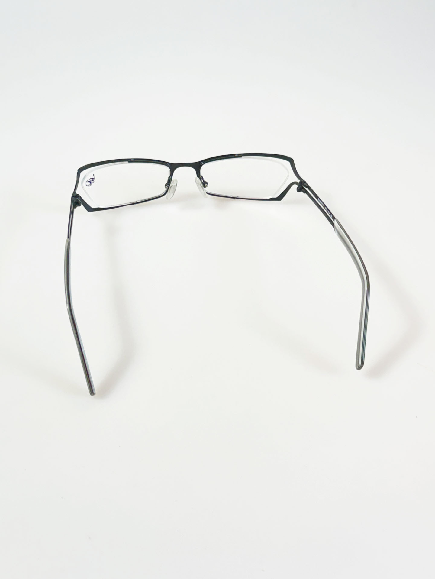 DENEBOLA Black & Silver Geometric Rectangular Glasses Collection / 2 Colors