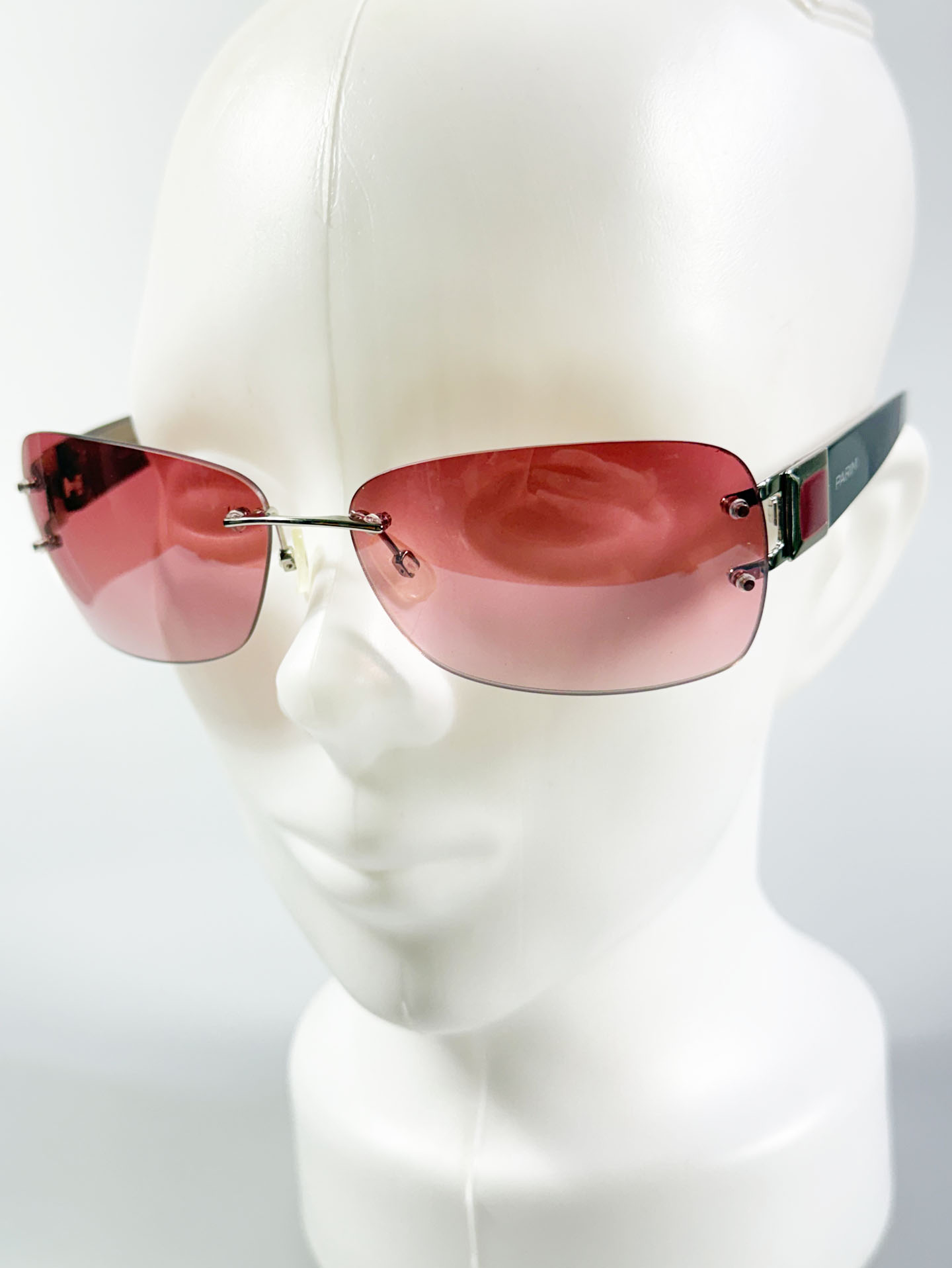 PARIM Rimless Square Shield Tint Sunglasses