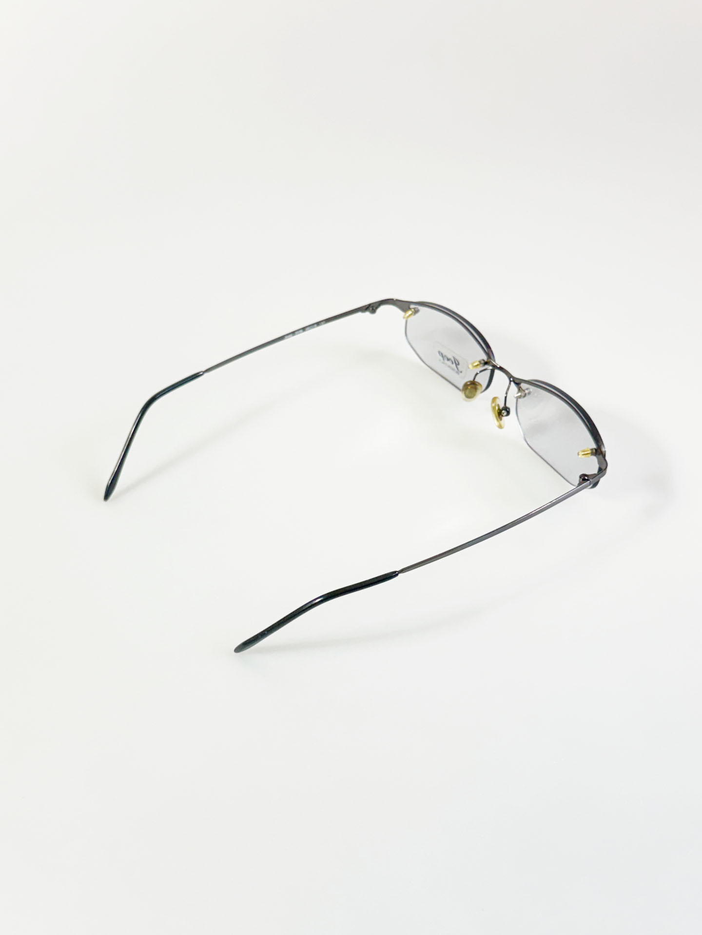 JEEP Gunmetal Half-Rim Square Frame Glasses