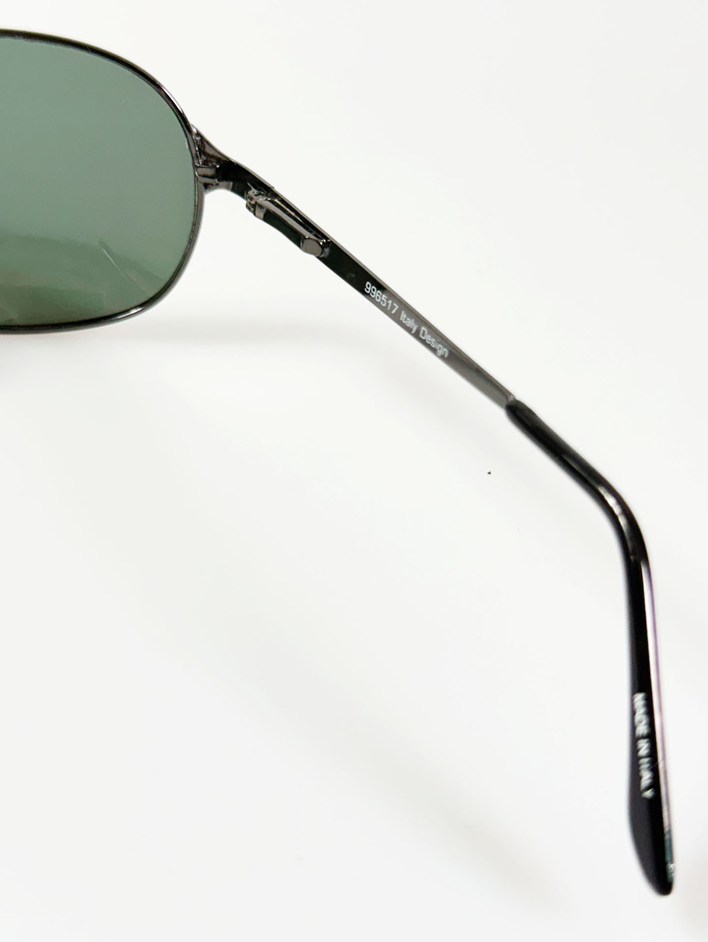 90's KATSU Gunmetal Aviator Metal Sunglasses