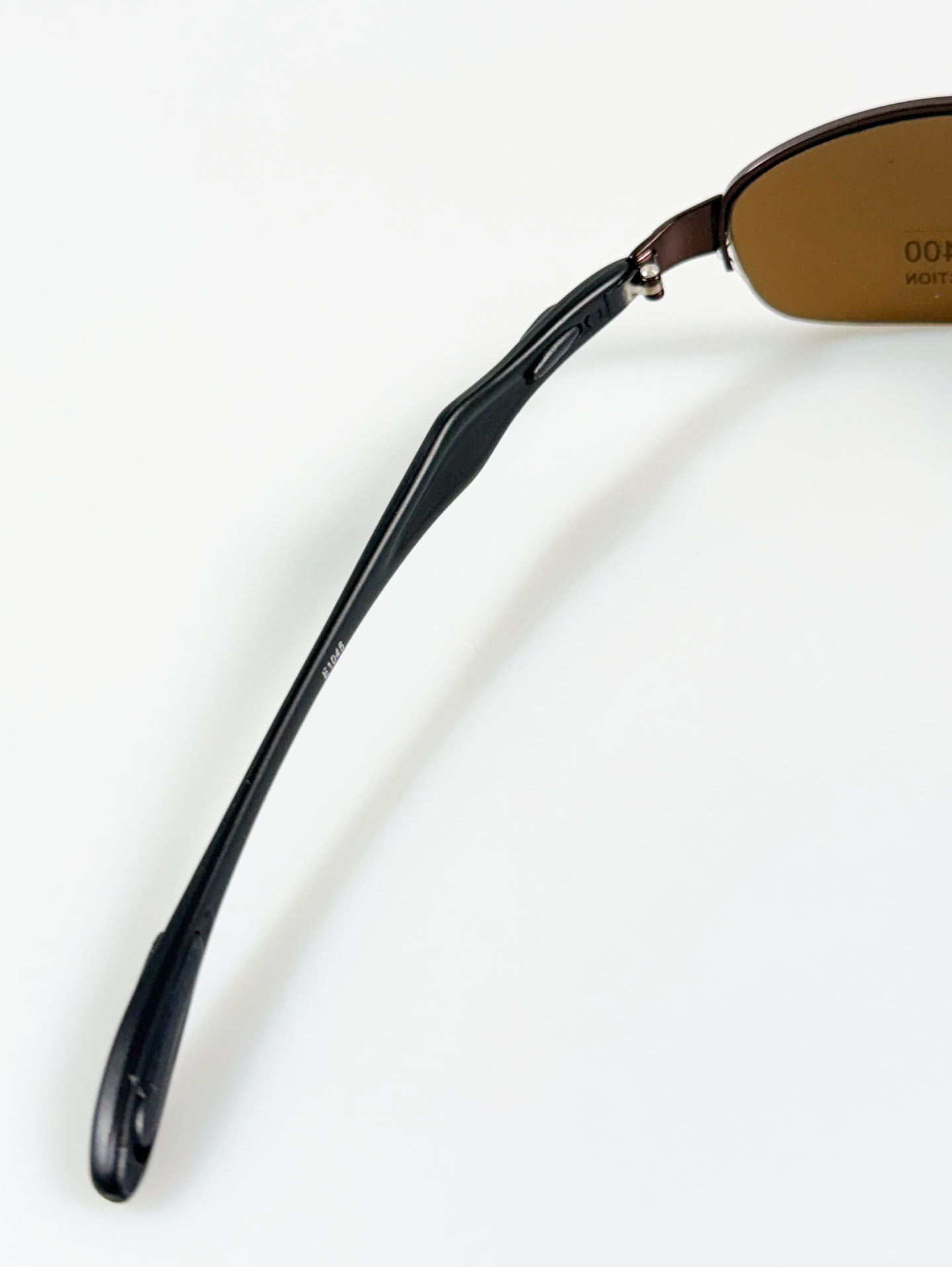 Bronze Semi-Rimless Square Metal Tint Sunglasses