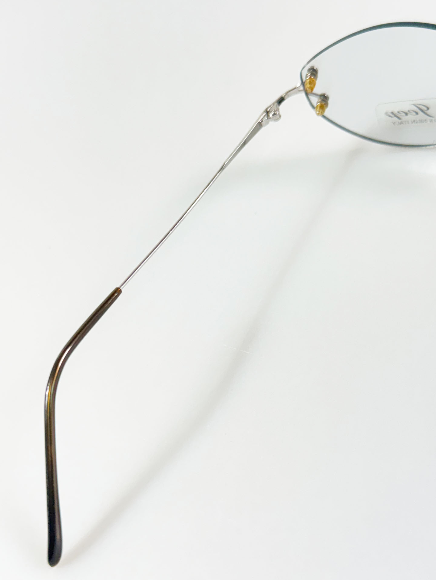 JEEP Silver Rimless Oval Metal Glasses