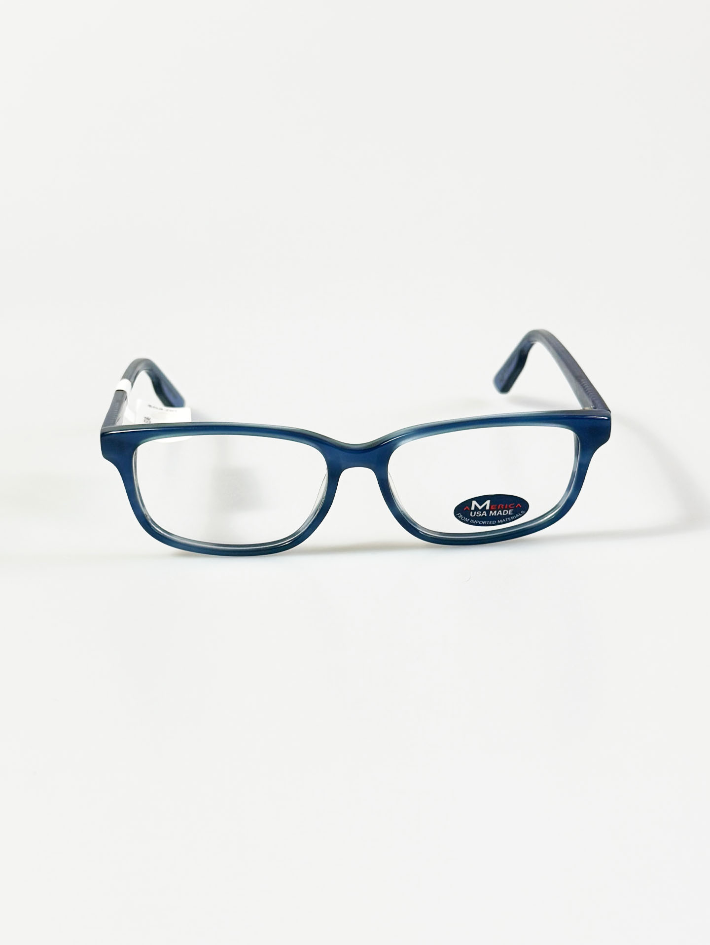 M AMERICA Blue Acetate Bold Square Glasses