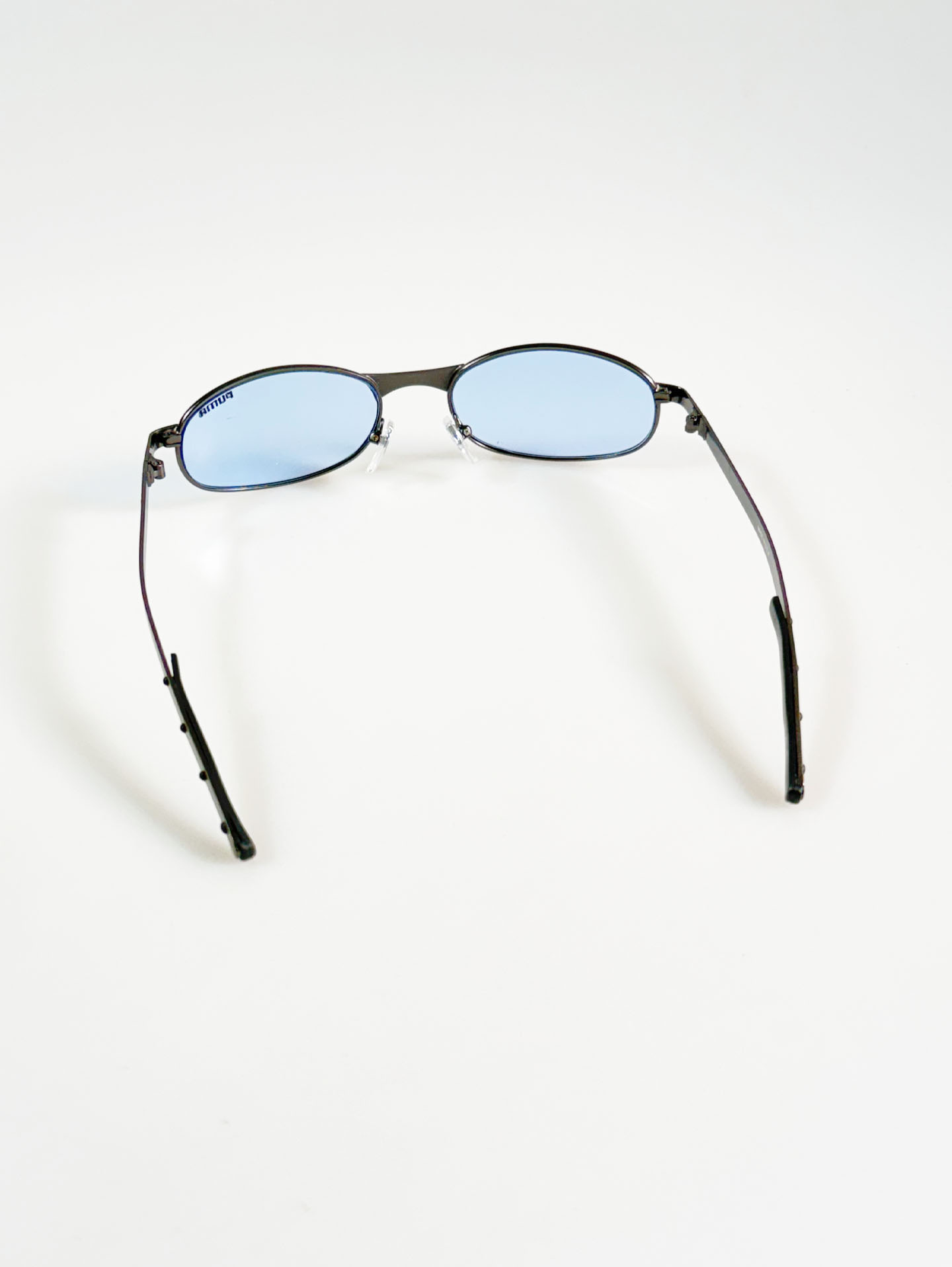 90's PUMA Dark Gunmetal Slim Oval Tint Sunglasses