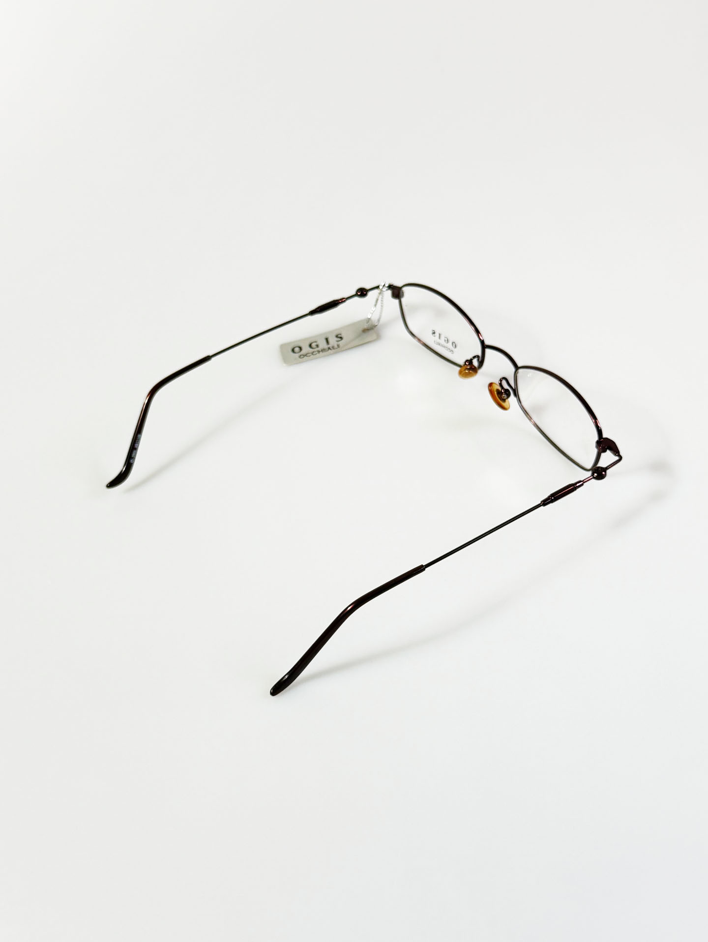 OGIS OCCHIALI Slim Square Metal Frame Glasses