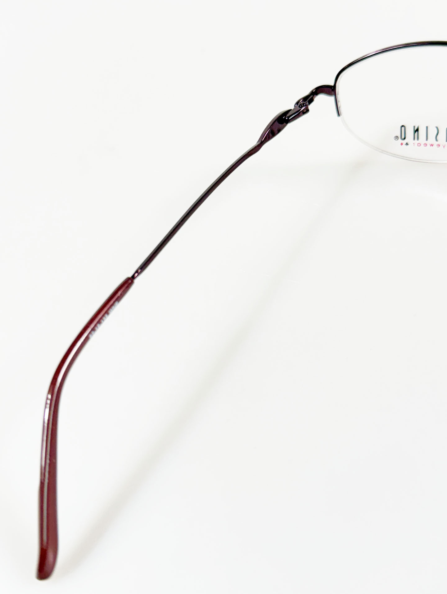 CASINO EYEWEAR Violet Half-Rim Oval Metal Glasses