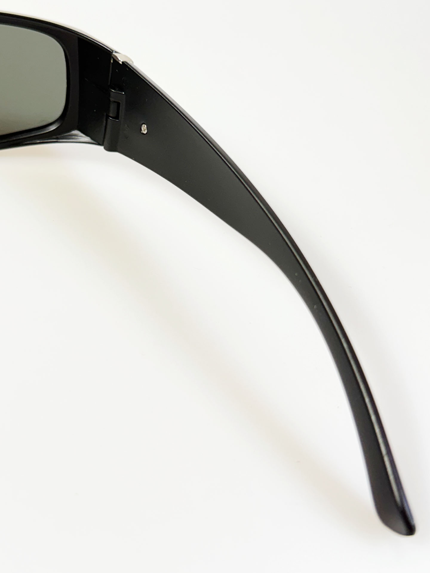 90's SOUTH SIDE Black Wraparound Square Frame Sunglasses
