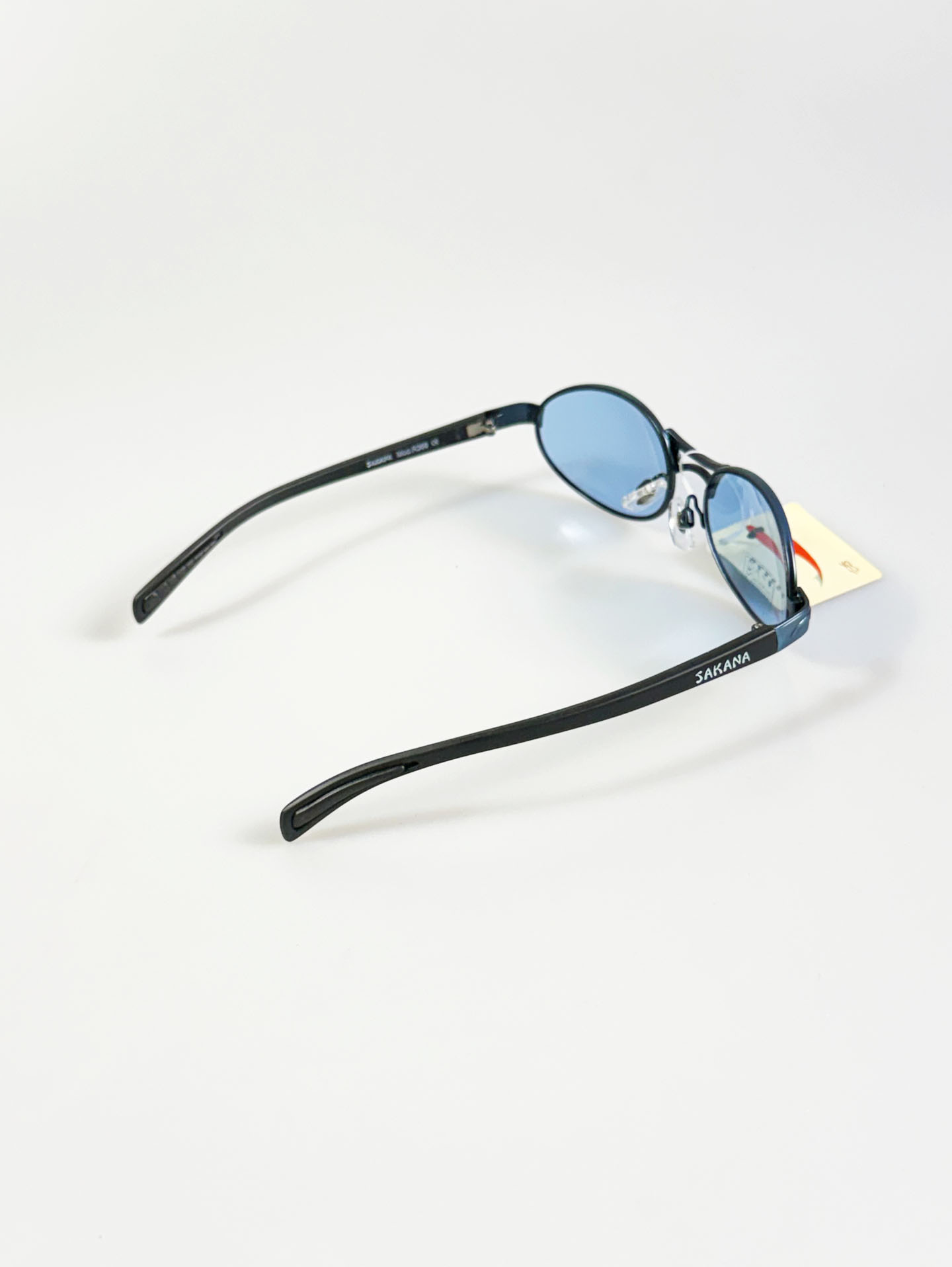 90’s SAKANA Blue Oval Metal Tint Sunglasses