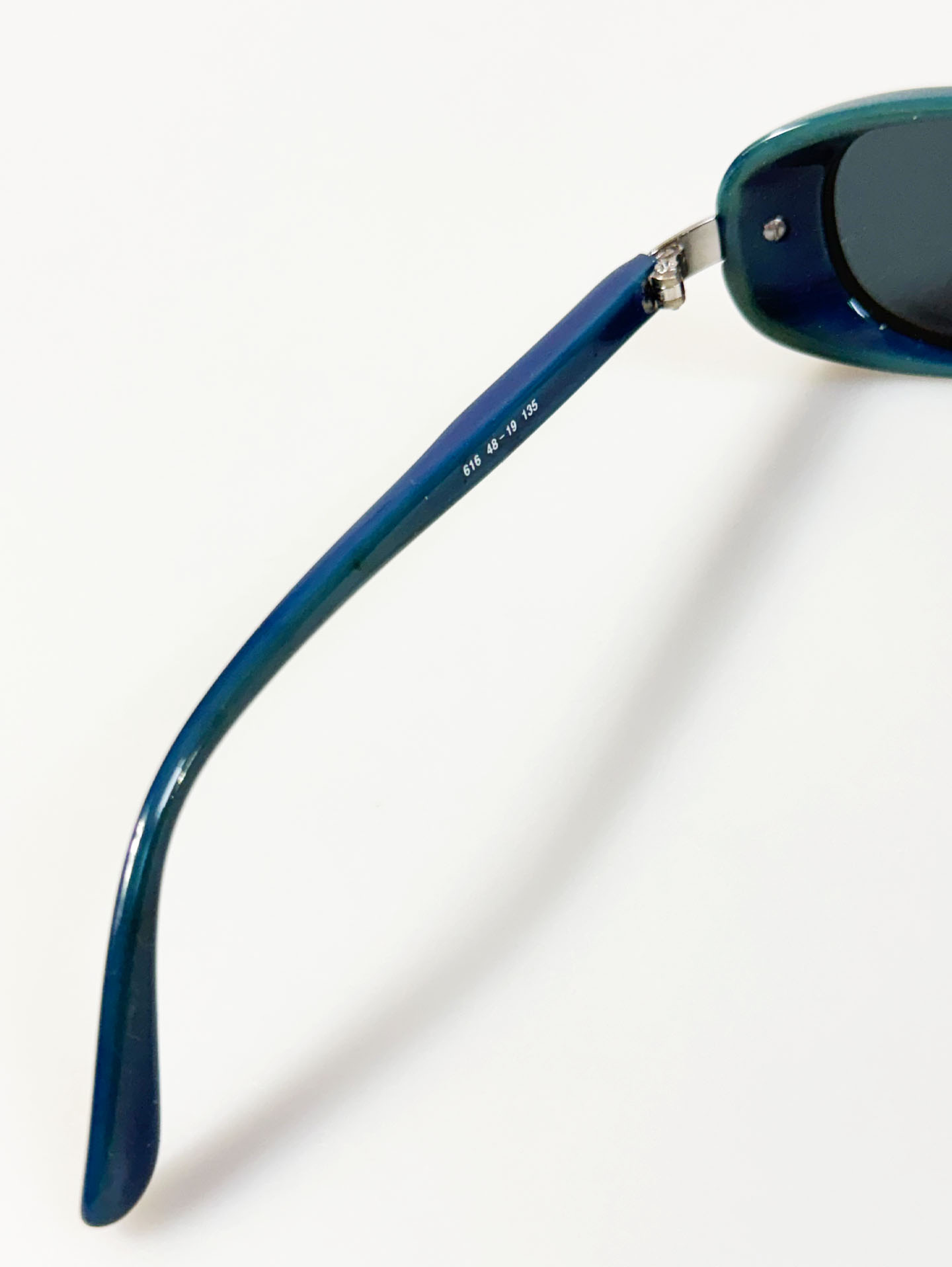 90's SOLAR Glossy Black Oval Frame Sunglasses