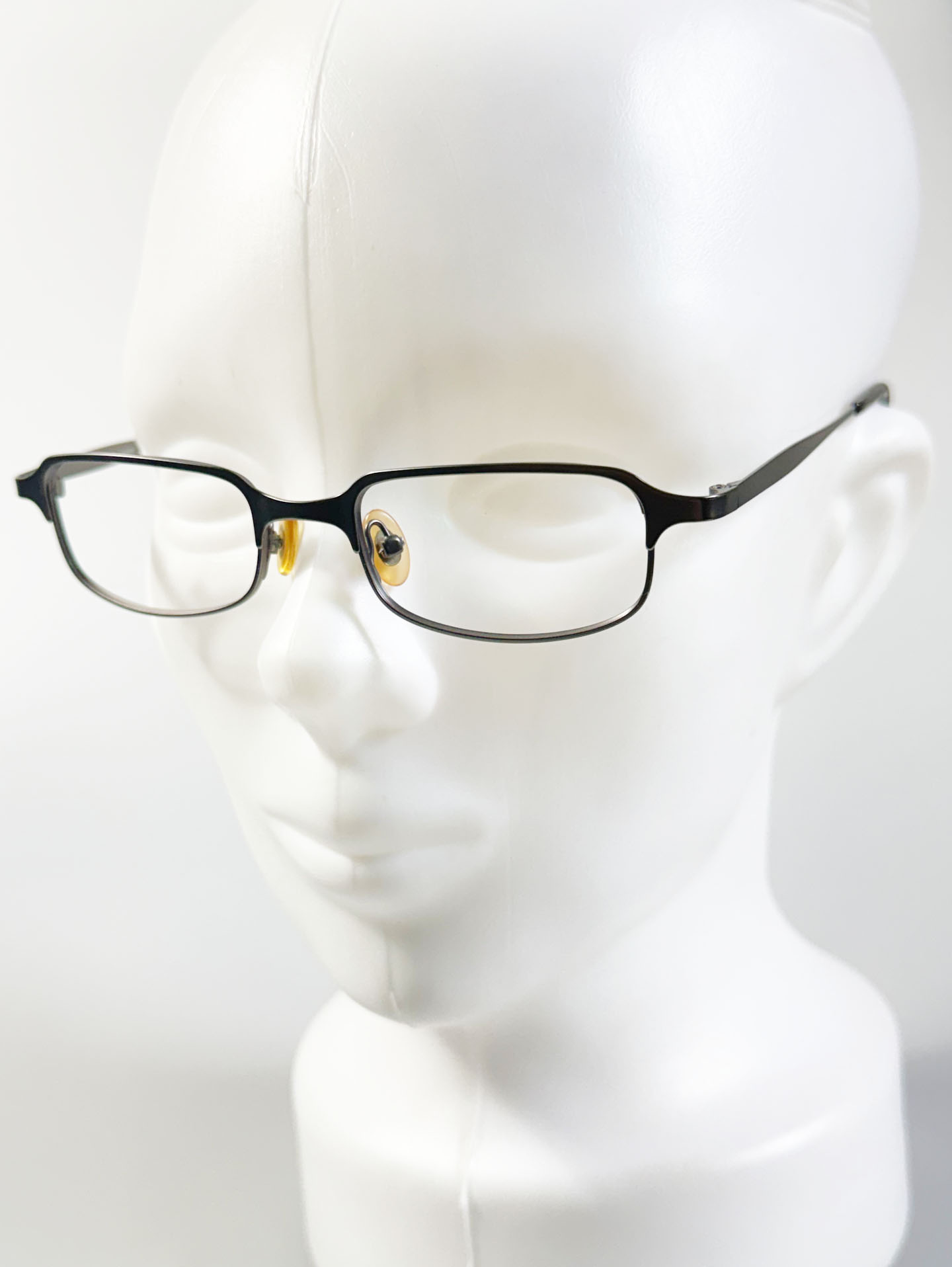 JEEP Dark Silver Slim Square Metal Glasses