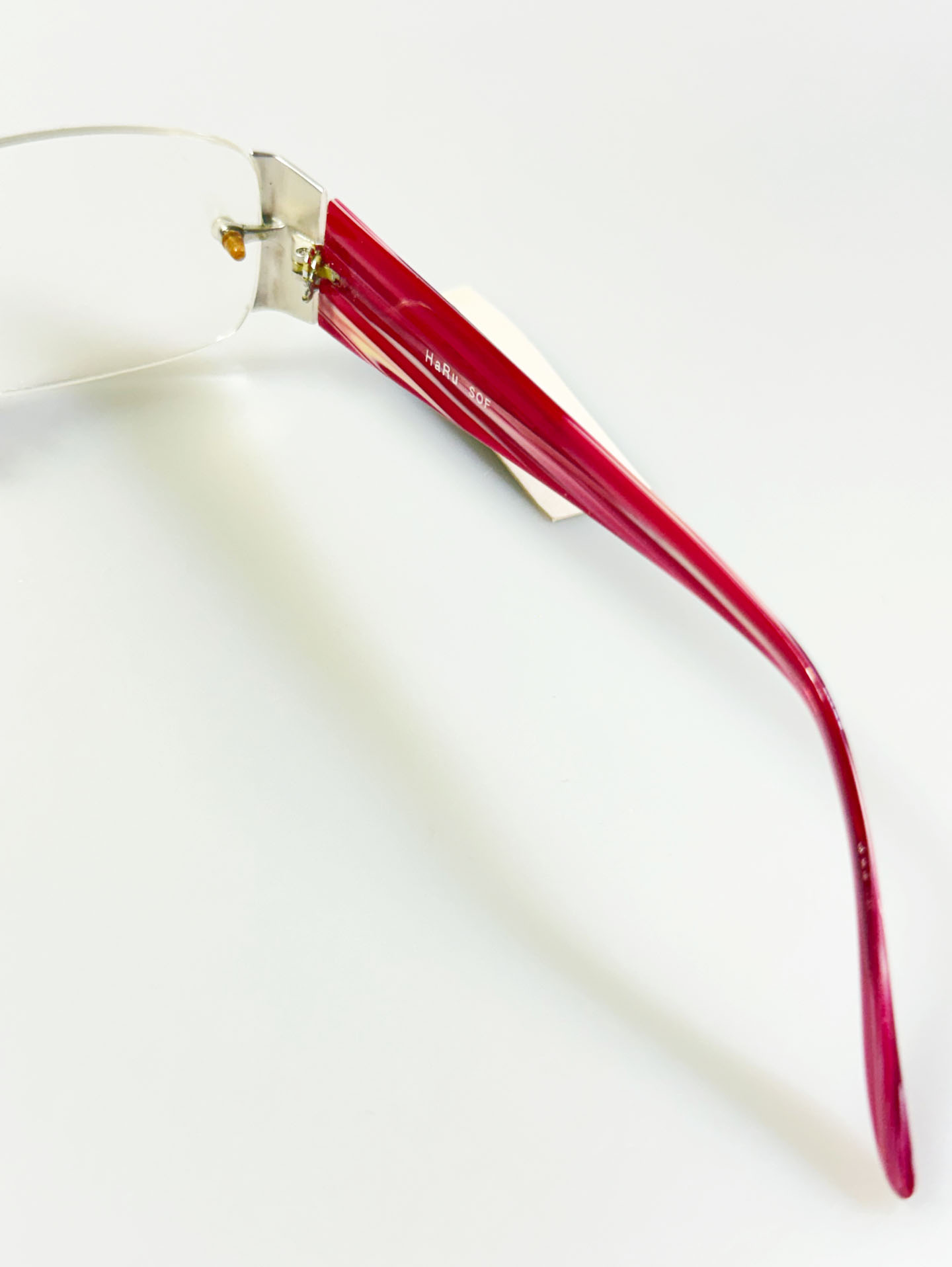 HARU Rimless Square Metal Frame Glasses