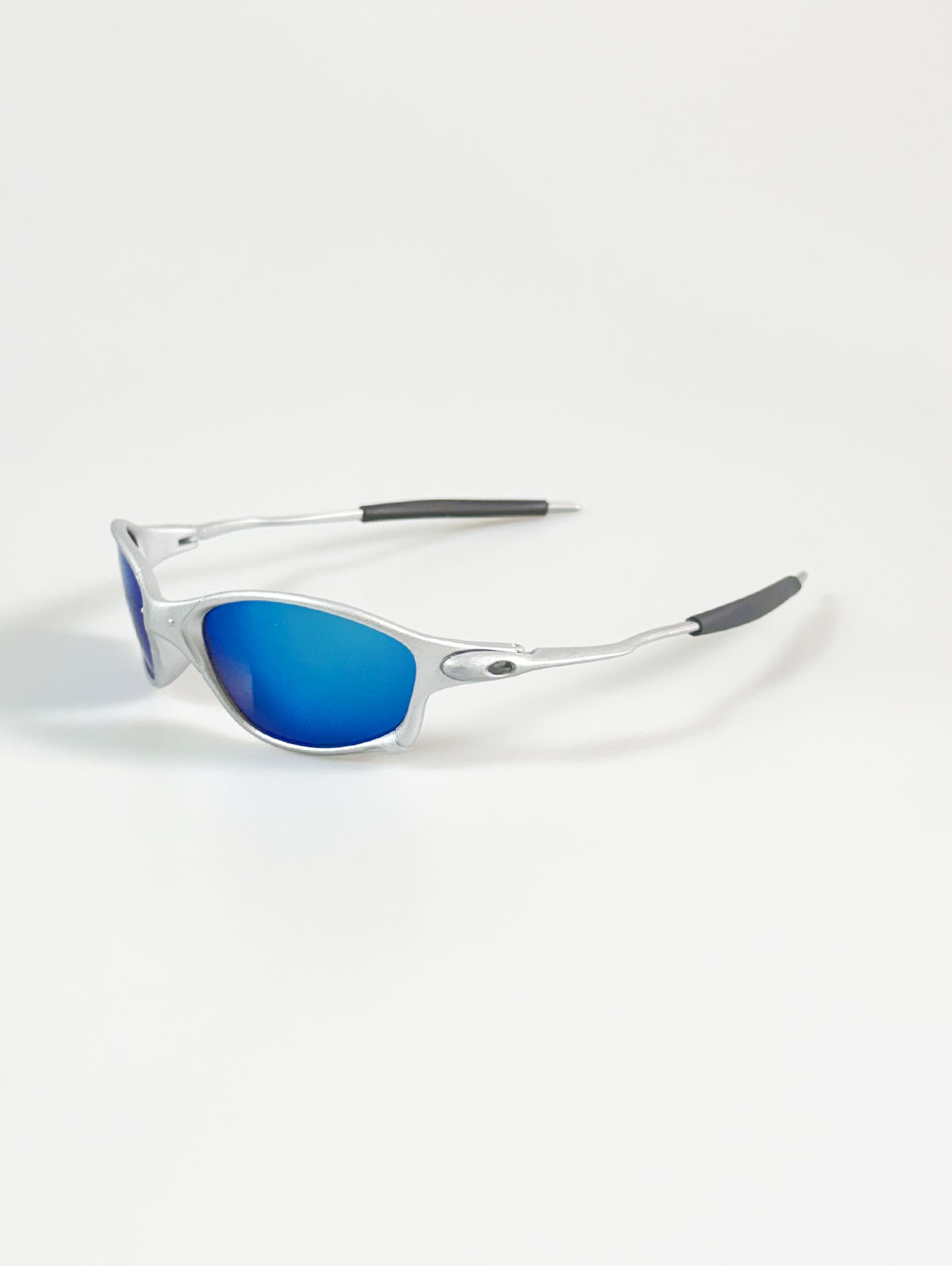 Silver Wraparound Sport Shield Frame Sunglasses