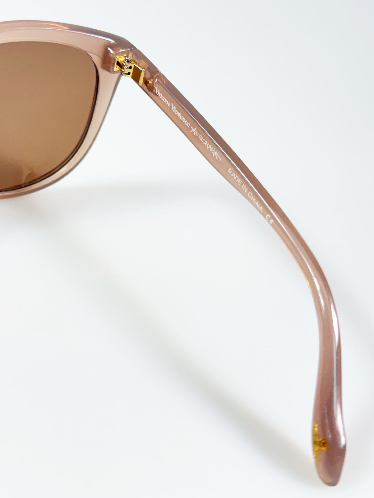 Vivienne Westwood Anglomania Nude Pink Oversized Butterfly Frame Sunglasses