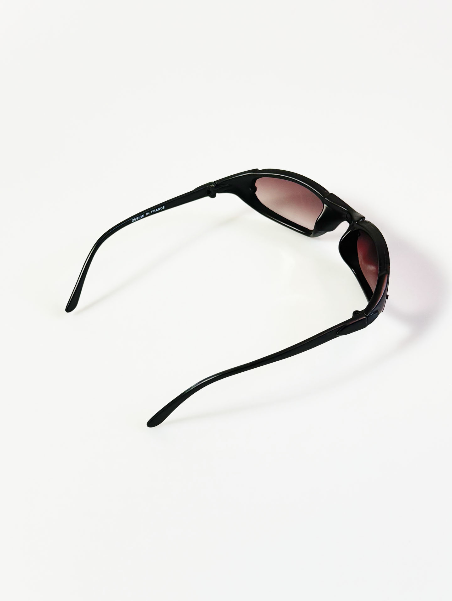 LEON Wraparound Black Frame Sunglasses