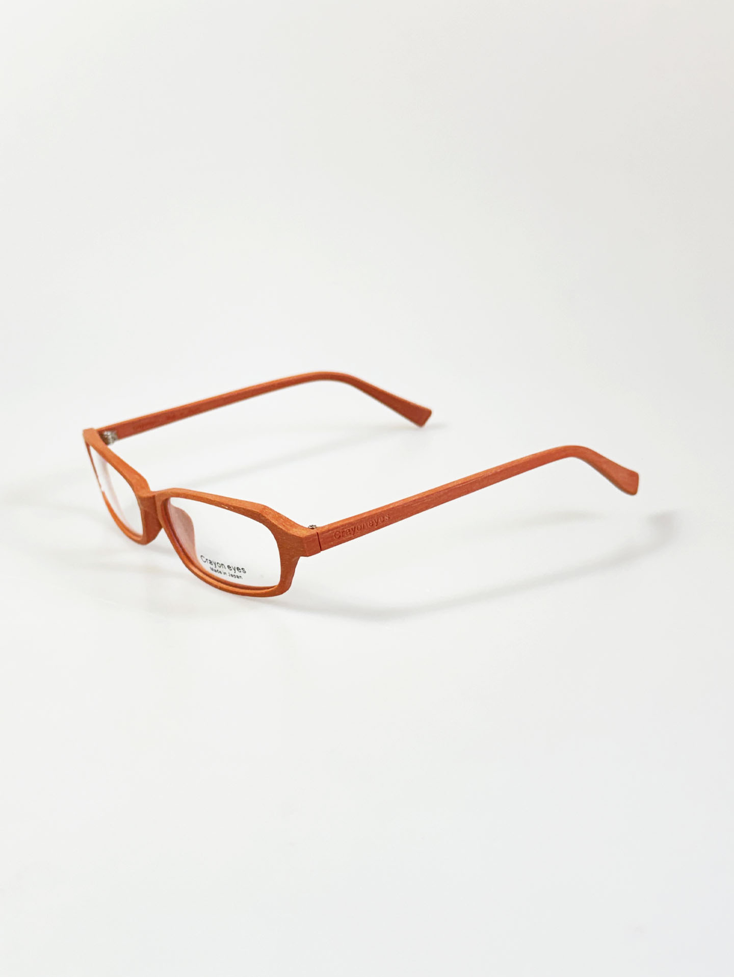 CRAYON EYES Wood Slim Square Frame Glasses (made in Japan)
