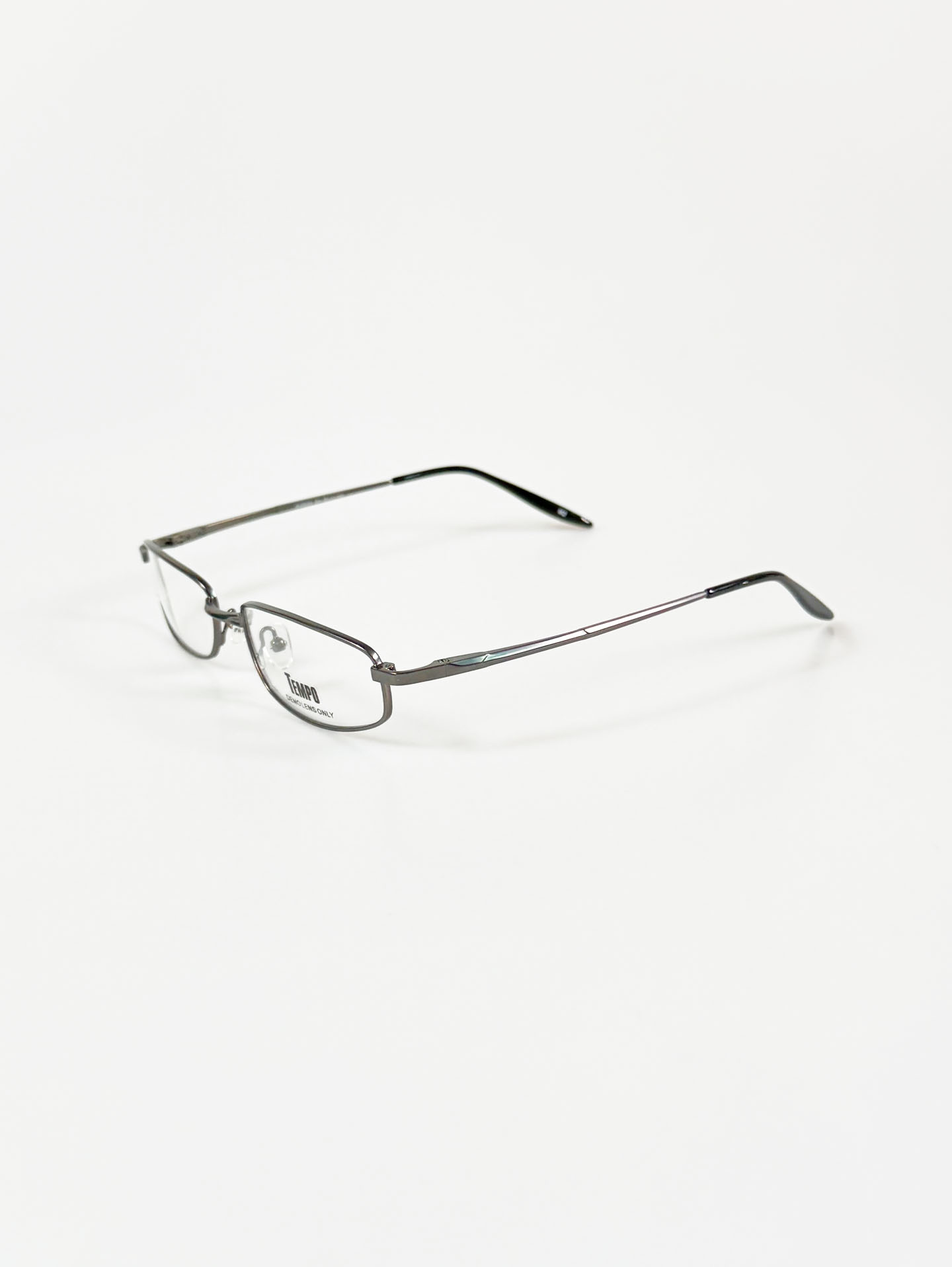 TEMPO Slim Square Metal Frame Glasses