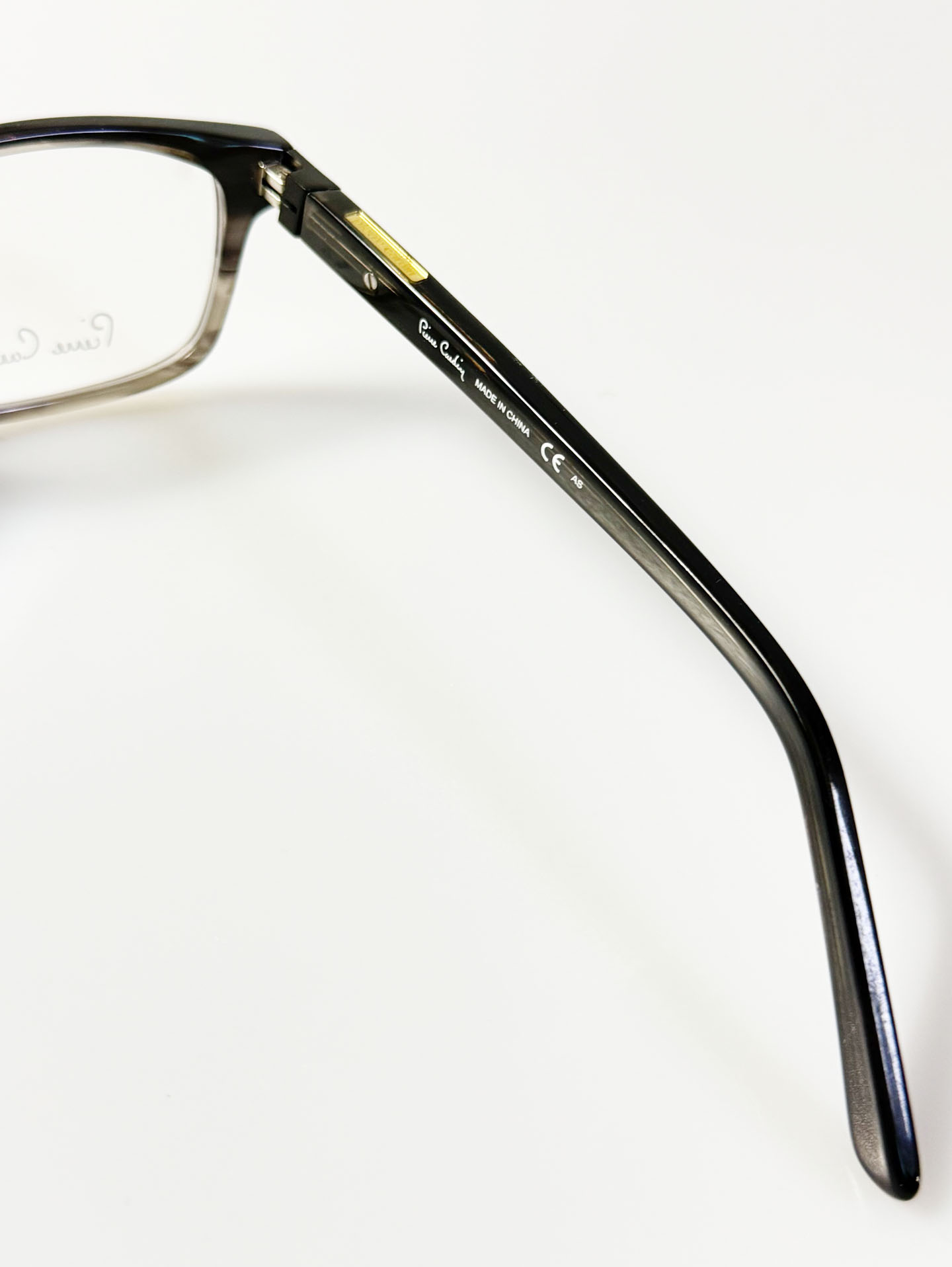 Pierre Cardin Smoke Grey Square Horn-Rim Frame Glasses