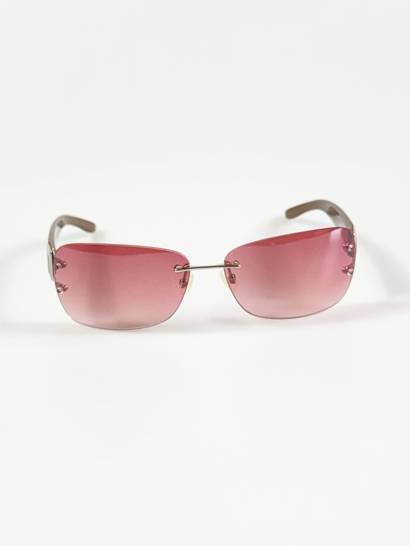 PARIM Rimless Square Shield Tint Sunglasses