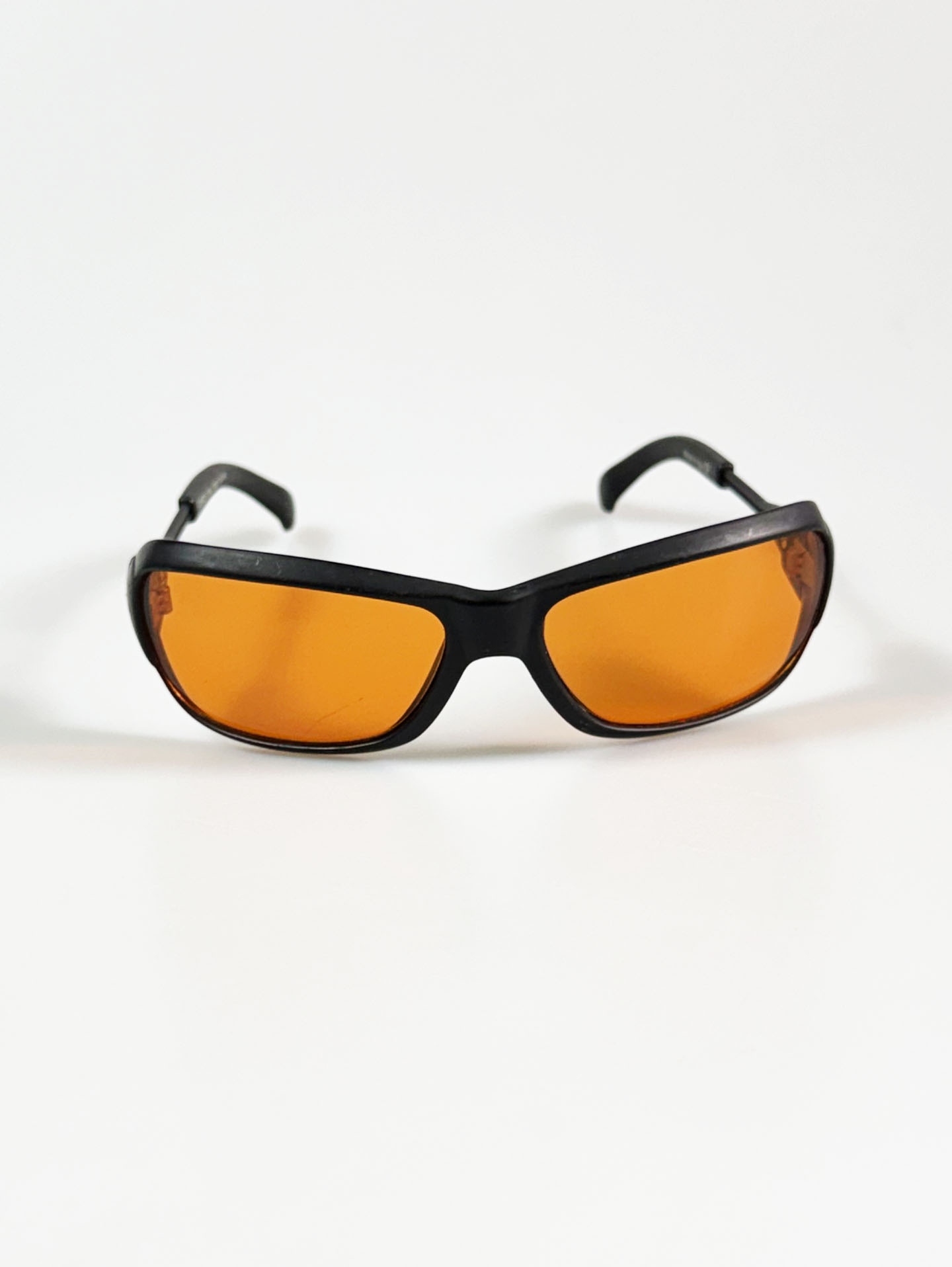90's CONCERT Black Wraparound Square Tint Sunglasses