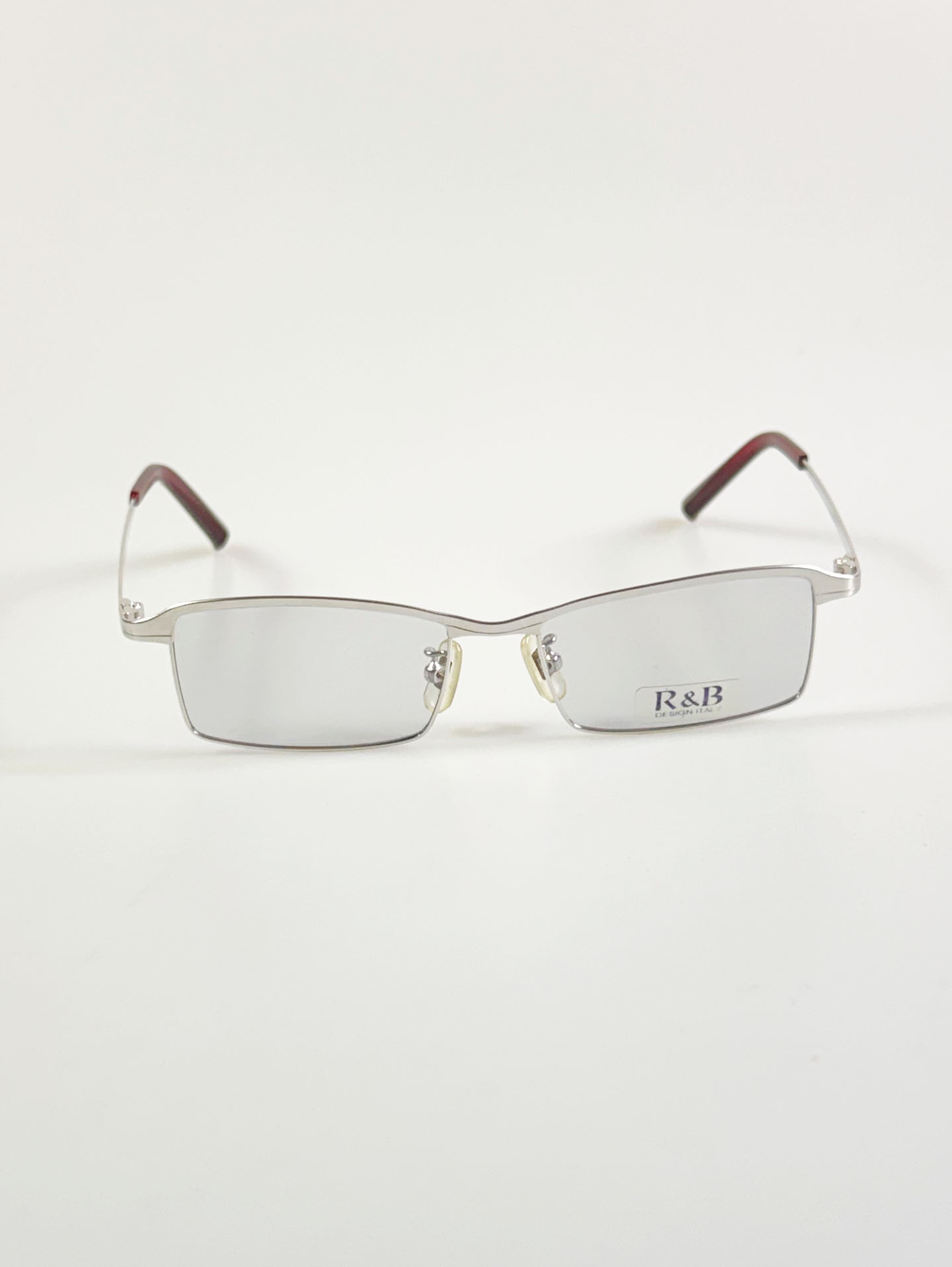 R&B Eyewear Slim Slim Square Metal Glasses