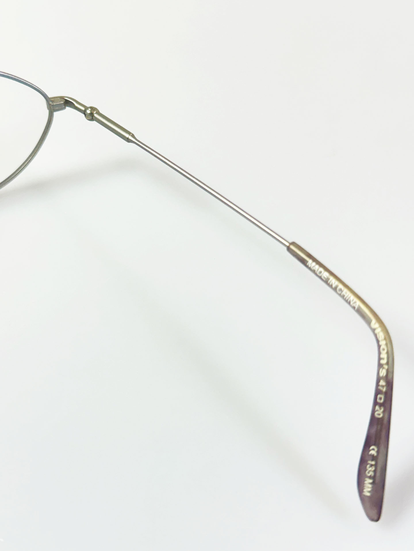 90’s Vision’s Matte Silver Slim Oval Metal Glasses
