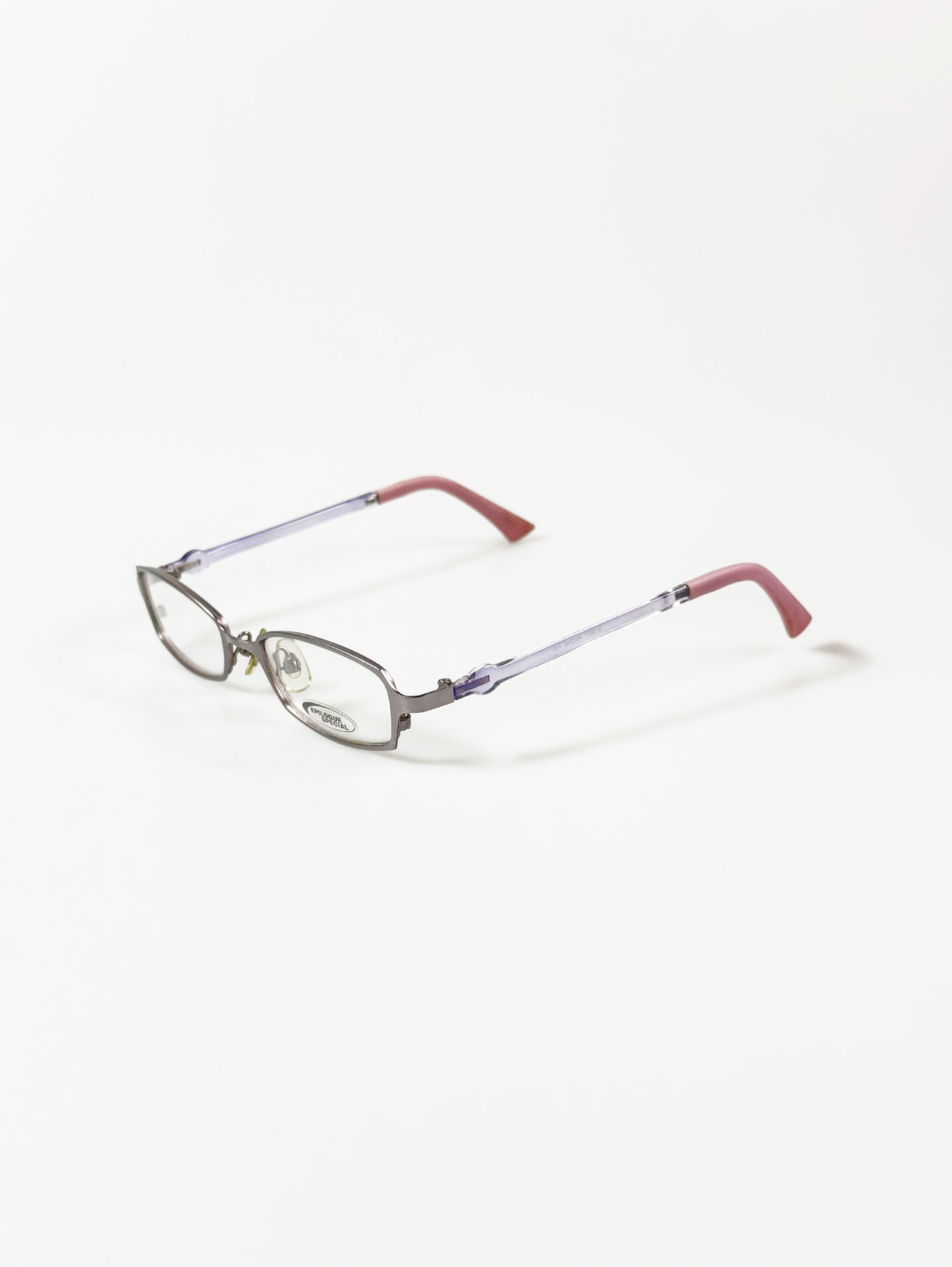 EPILOGUE Slim Square Metal Frame Glasses