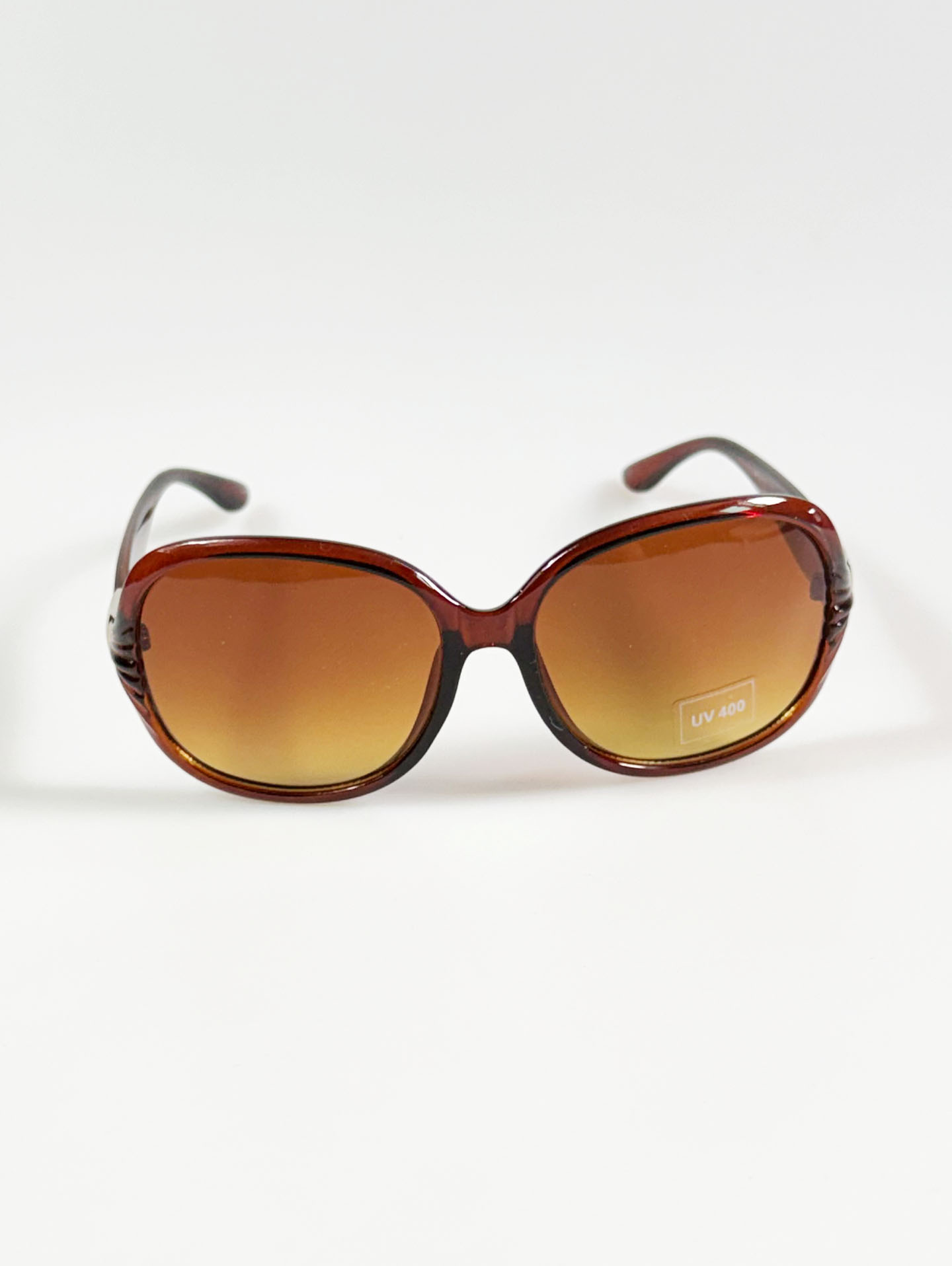 Brown Oversized Bold Oval Tint Sunglasses