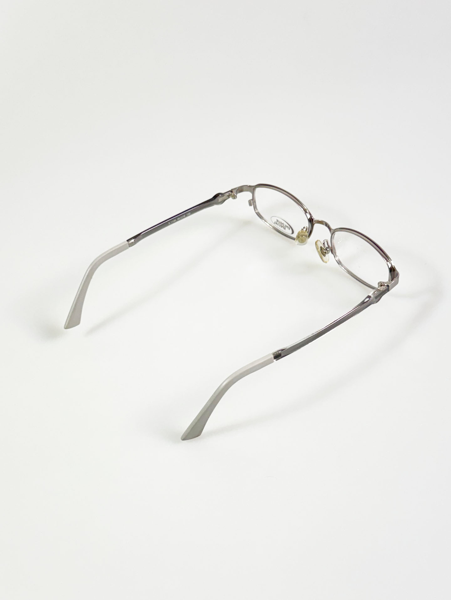 EPILOGUE Silver Square Metal Glasses